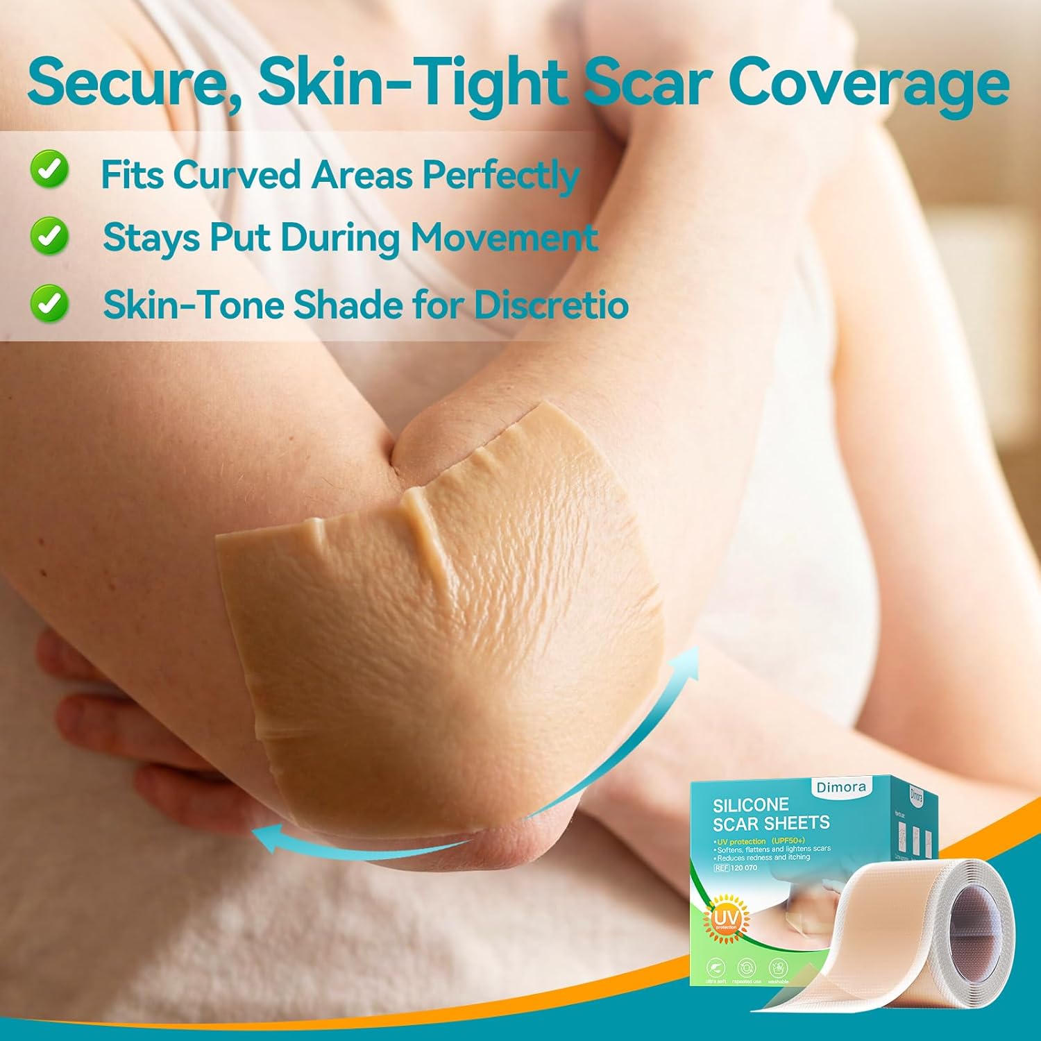 Thumbnail 5 de Dimora UPF50+ Silicone Scar Sheets with UV Protection: Softens, Flattens, and Fades Scars