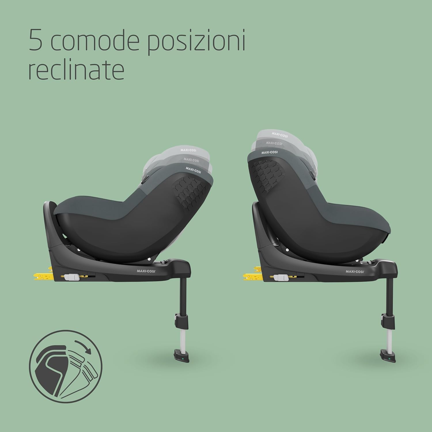 Detalle de Maxi-Cosi Pebble S i-Size: Seggiolino Neonato 0-15 mesi, Isofix leggero e protezione G-CELL