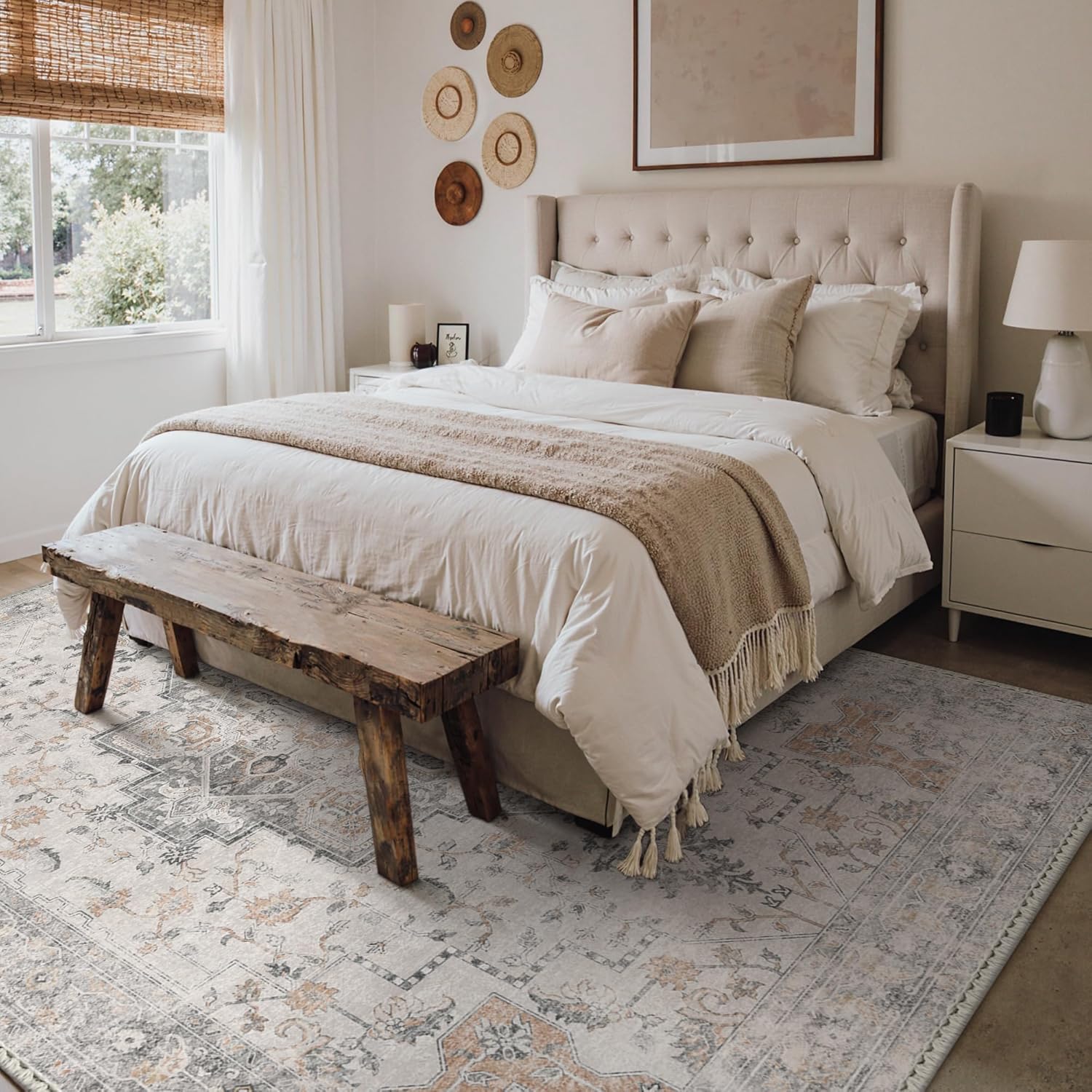 Thumbnail 2 de GENIMO 5 x 7 ft washable non-slip area rug 🏡