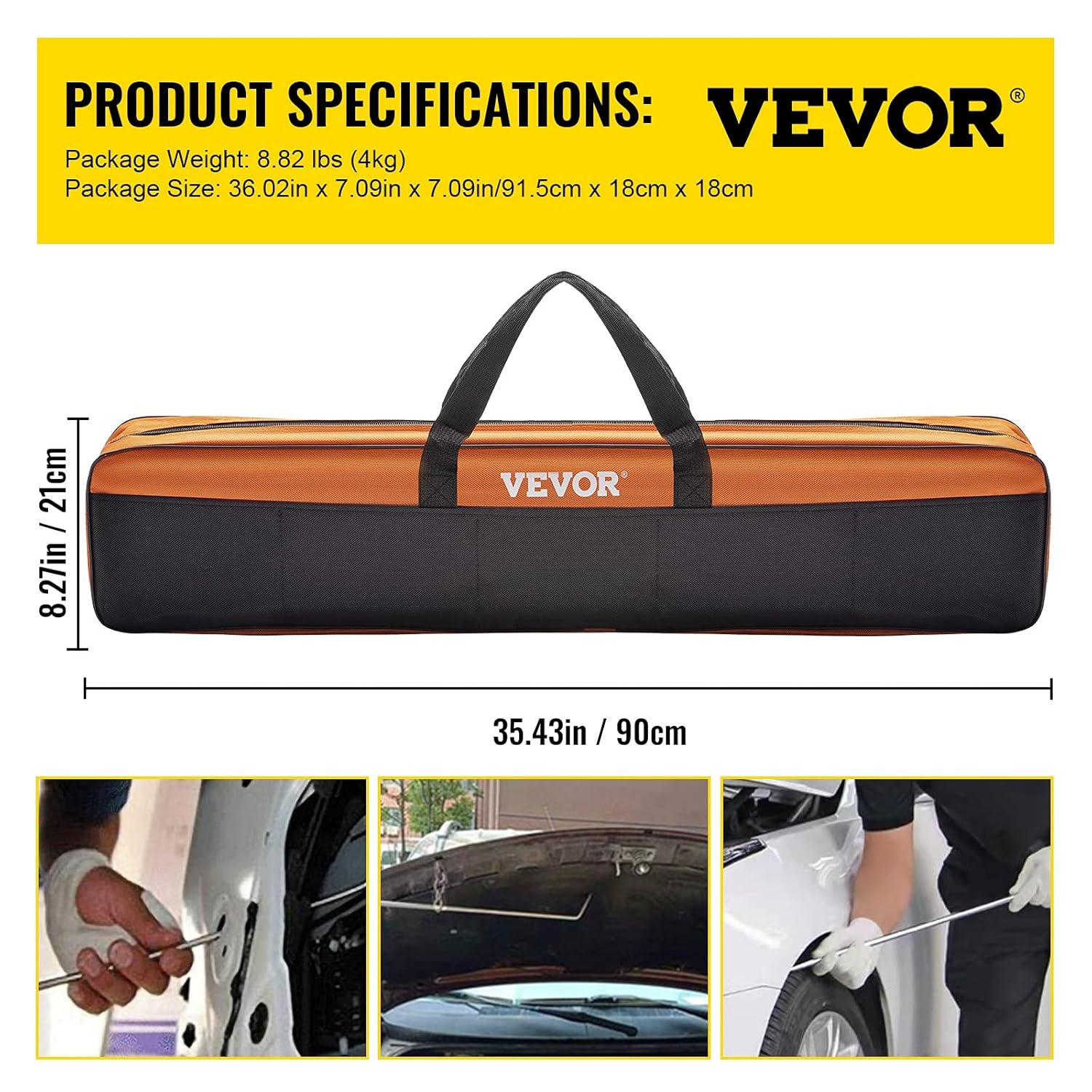 Thumbnail 6 de VEVOR kit per rimozione ammaccature da grandine, 20 pezzi con aste in acciaio inox e ganci
