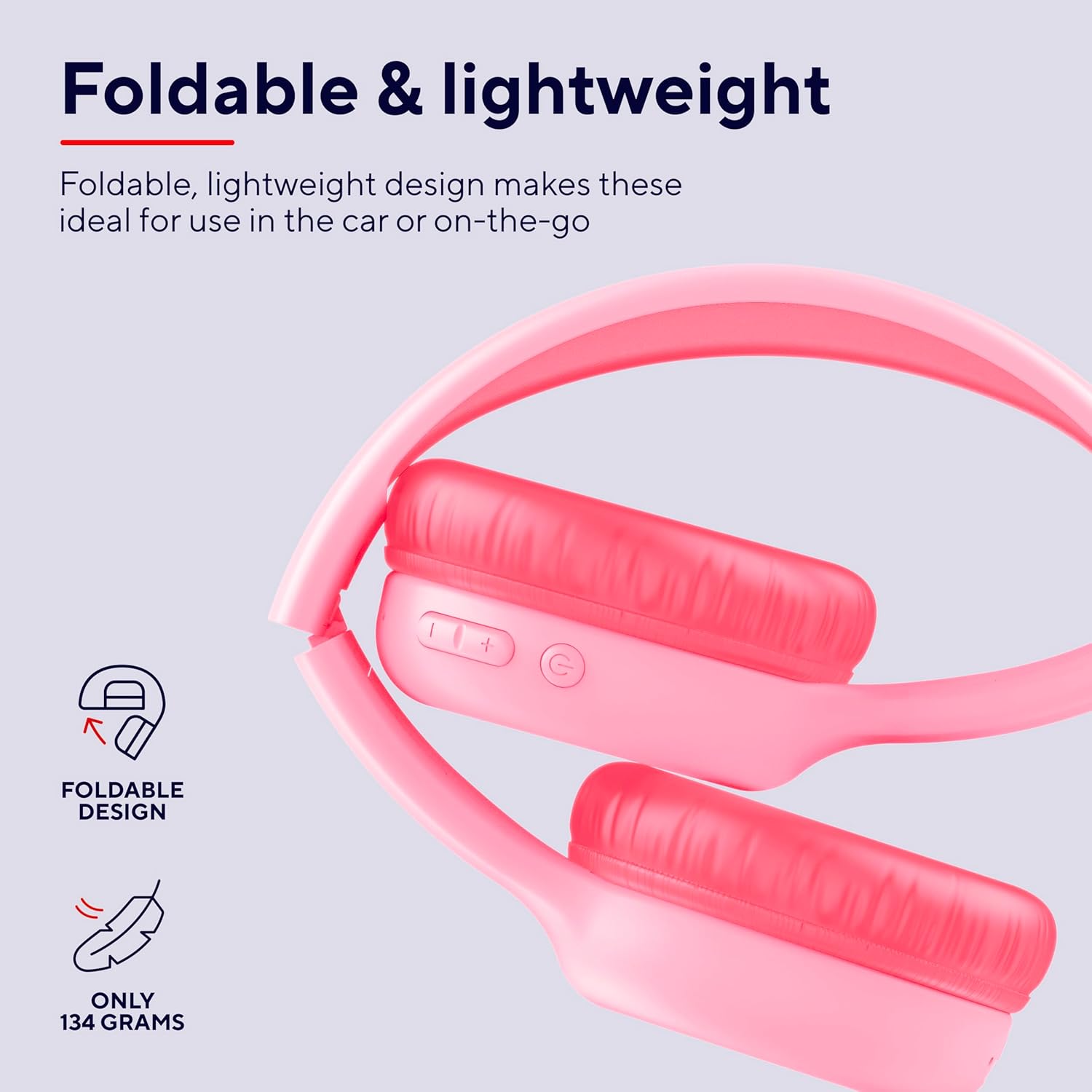 Thumbnail 5 de Trust Nouna Auriculares Bluetooth Rosa para Niñas