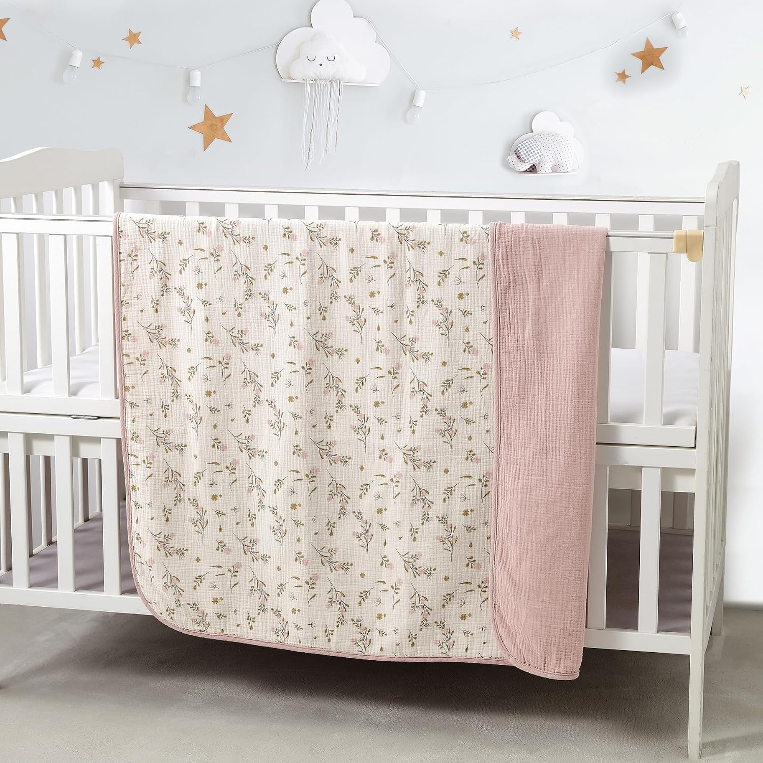 Thumbnail 1 de CREVENT 100% Organic Cotton Muslin Baby Blanket (100 x 100 cm) – Multi-use, Gift-ready