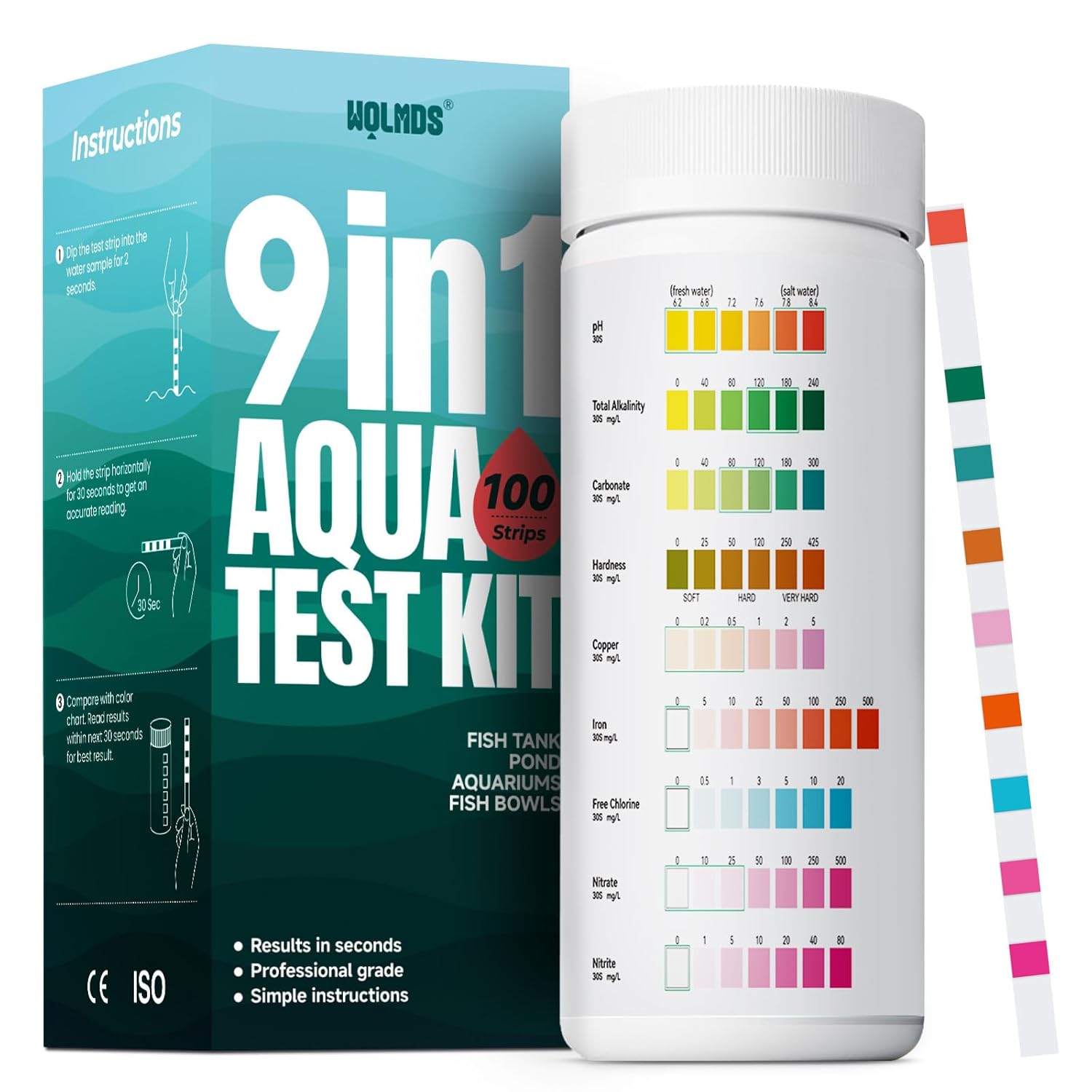Wolmds Kit Test Acqua 9‑in‑1 🧪