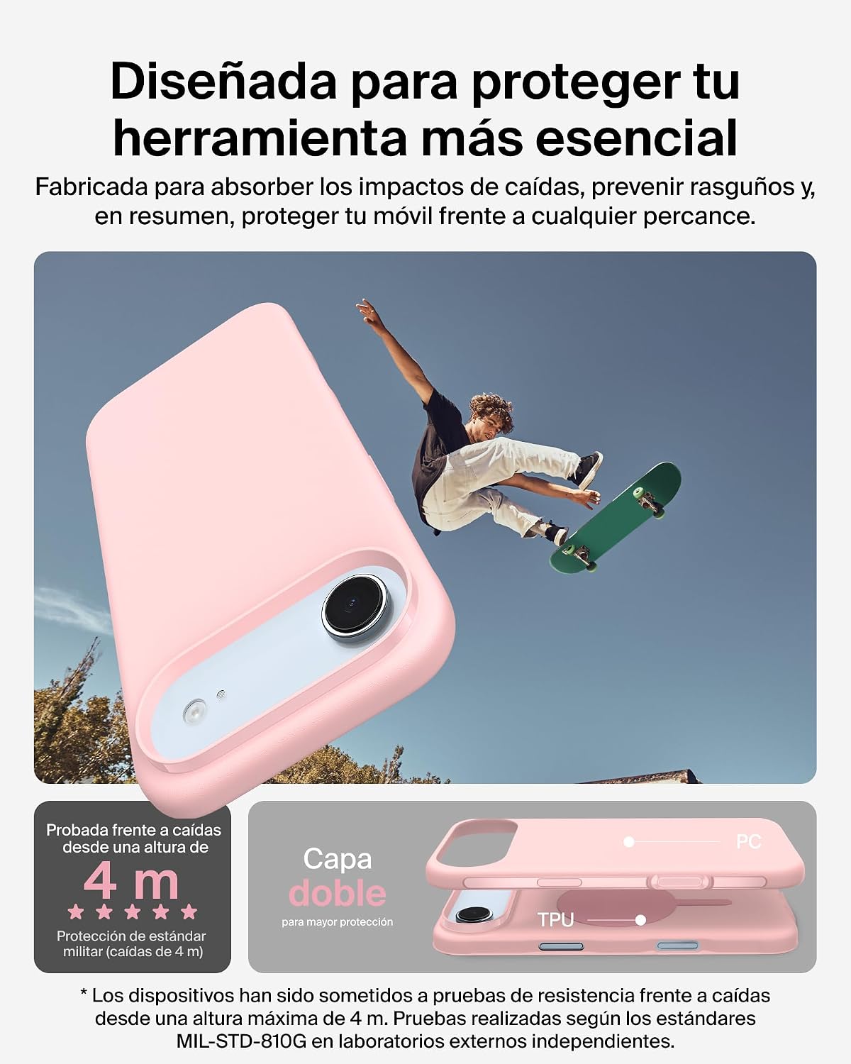 Detalle 1 de Belkin SheerForce Protect funda iPhone 17 Pro MAX MagSafe ultrafina