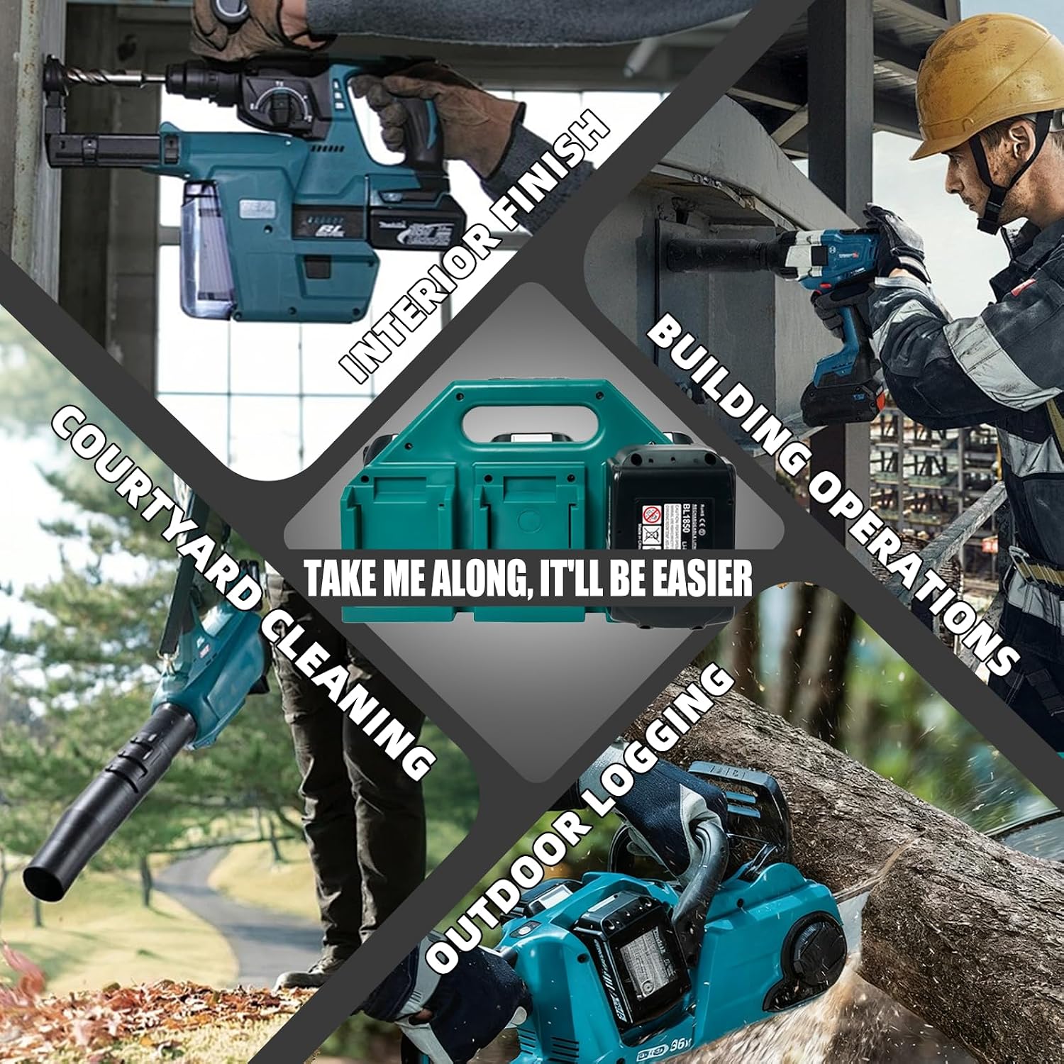 Thumbnail 3 de Battery holder for Makita LXT batteries, 6-slot