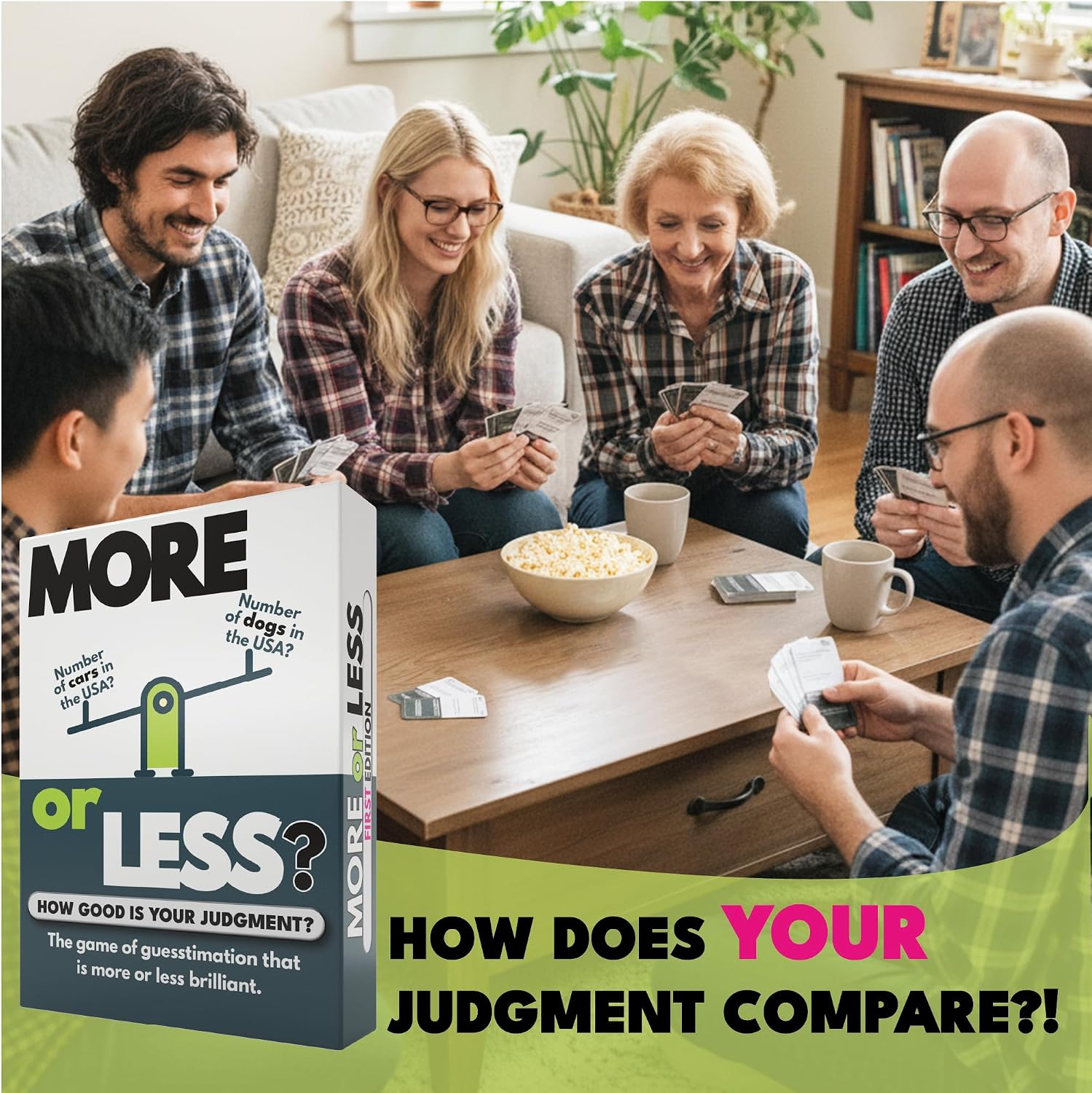 Detalle 2 de More or Less Card Game First Edition