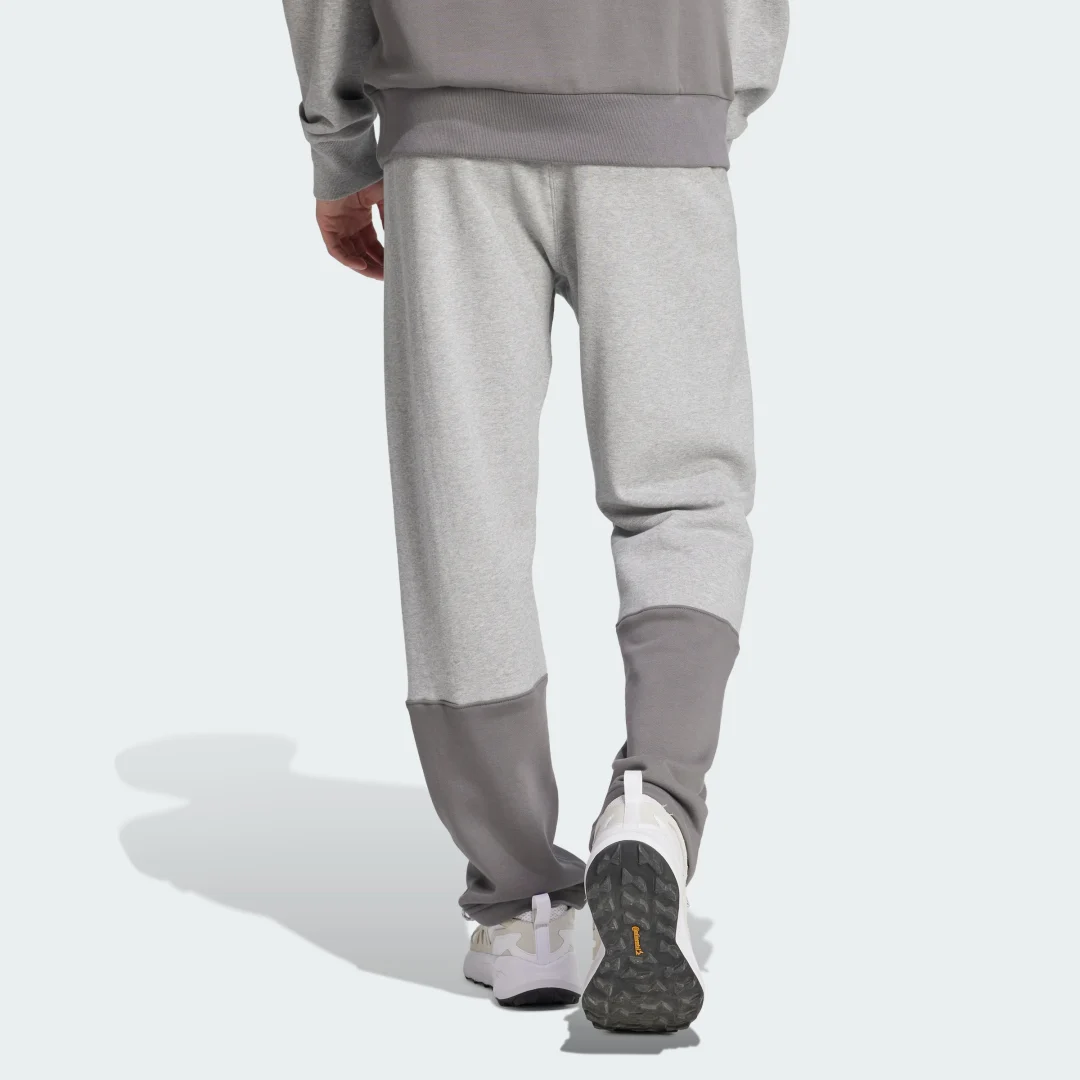 Detalle de Adidas ALL SZN French Terry Colorblock Pants | Gris, comodidad casual