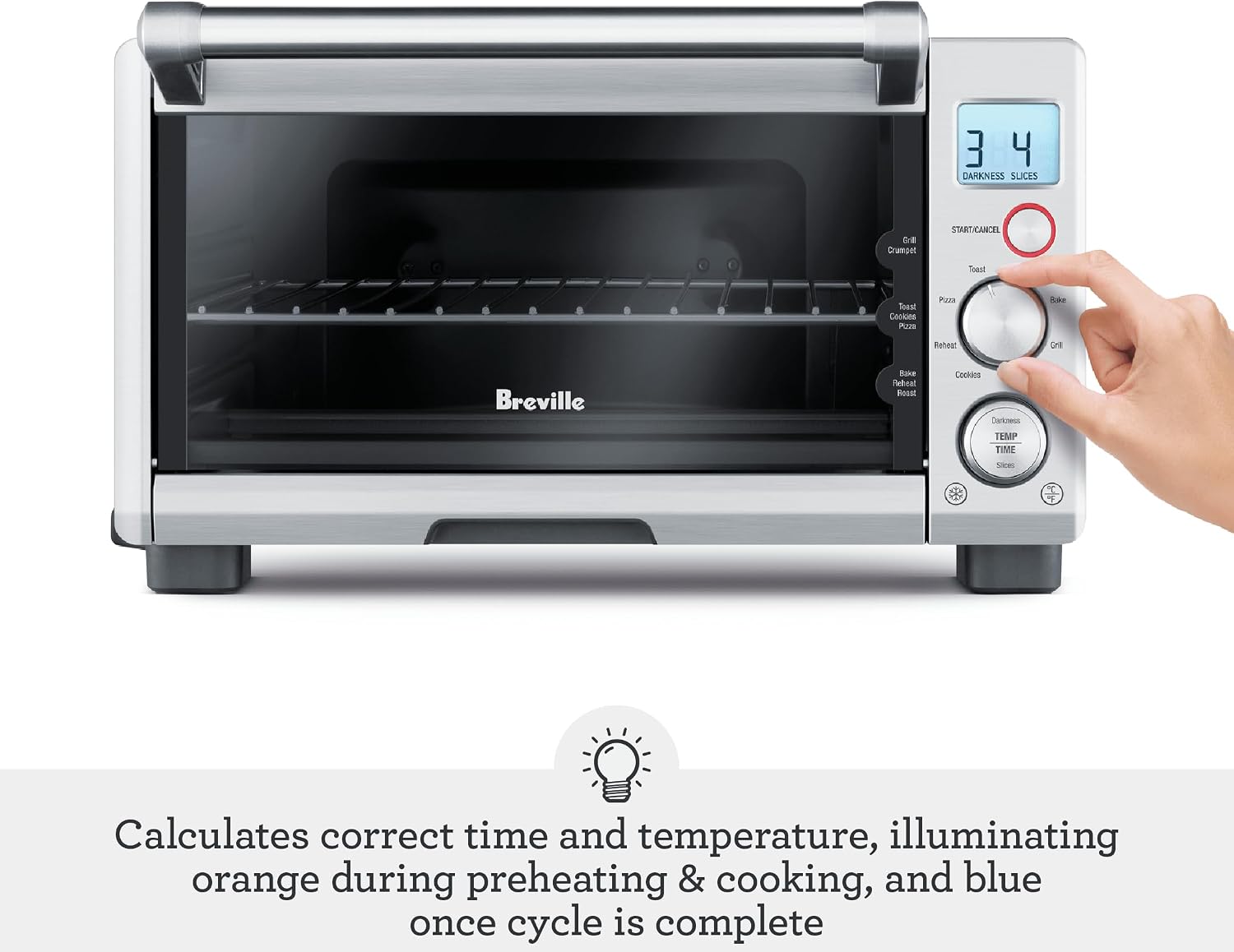 Detalle 1 de Breville Compact Toaster Oven, Brushed Stainless Steel
