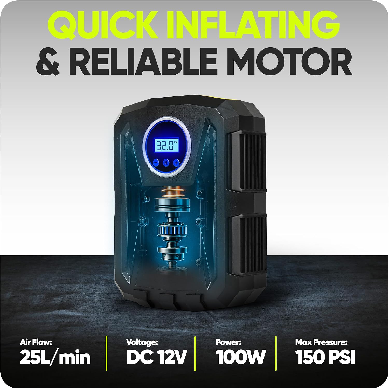 Thumbnail 4 de FORTEM Tyre Inflator 12V digital pump