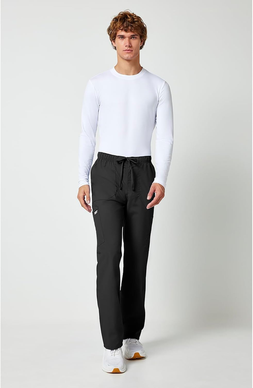 Detalle de Cherokee Men's Scrub Pants Polyester-Cotton Blend