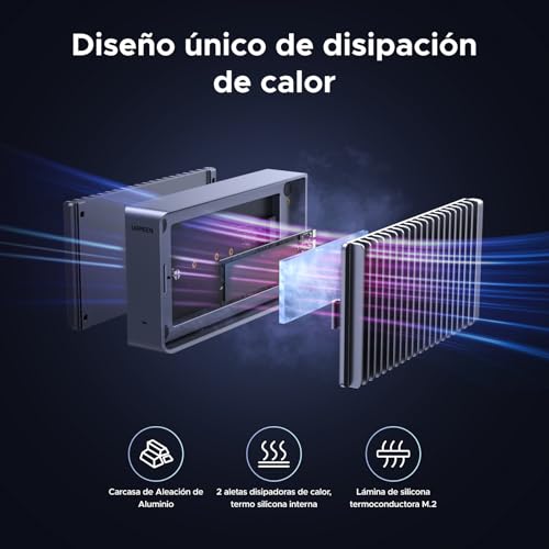 Detalle de UGREEN Carcasa M.2 NVMe SSD 40Gbps ⚡ Compatible Thunderbolt 4/3