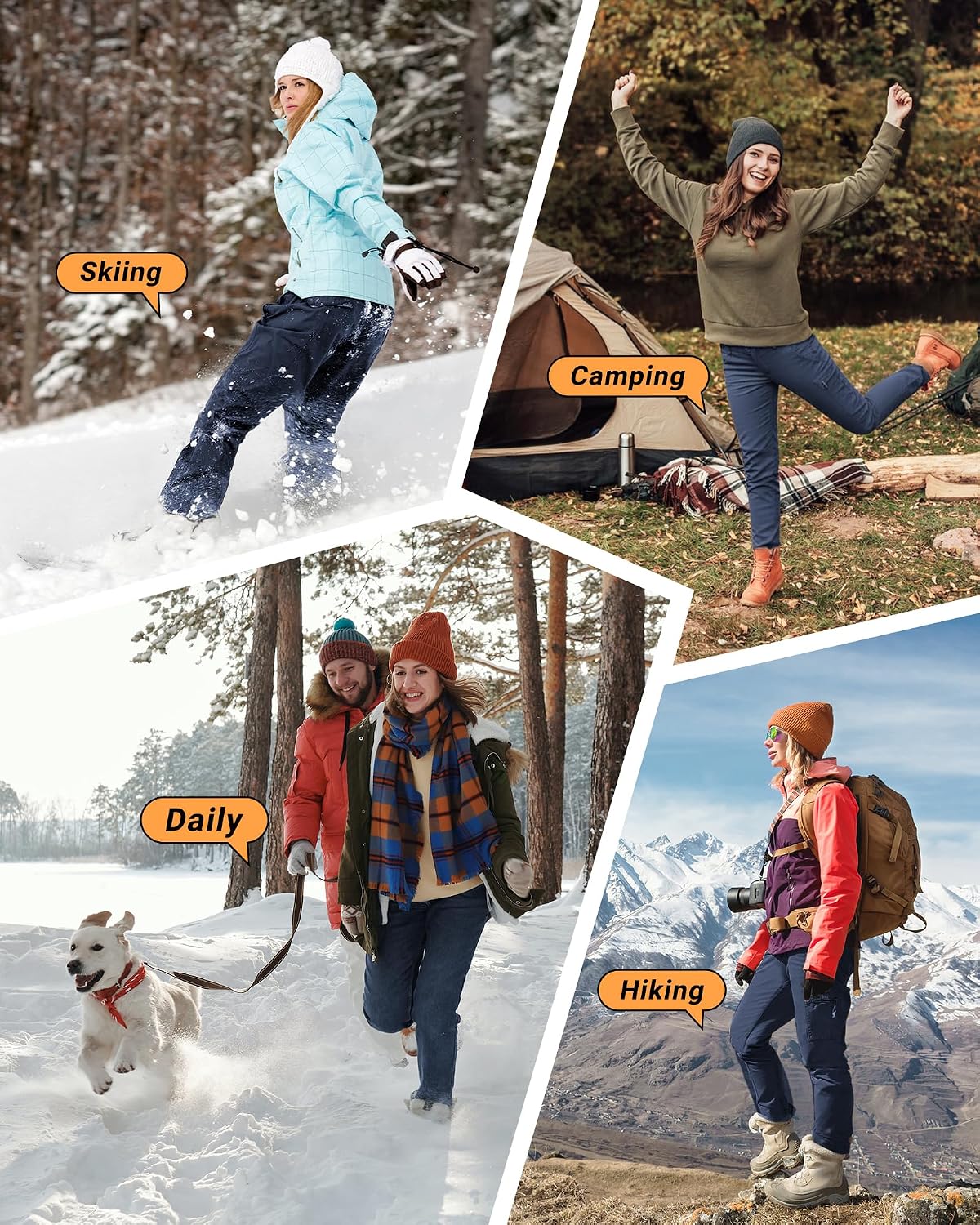 Detalle 2 de 33,000ft Women's Fleece-Lined Hiking Pants, Stretch Fabric, 4 Zip Pockets