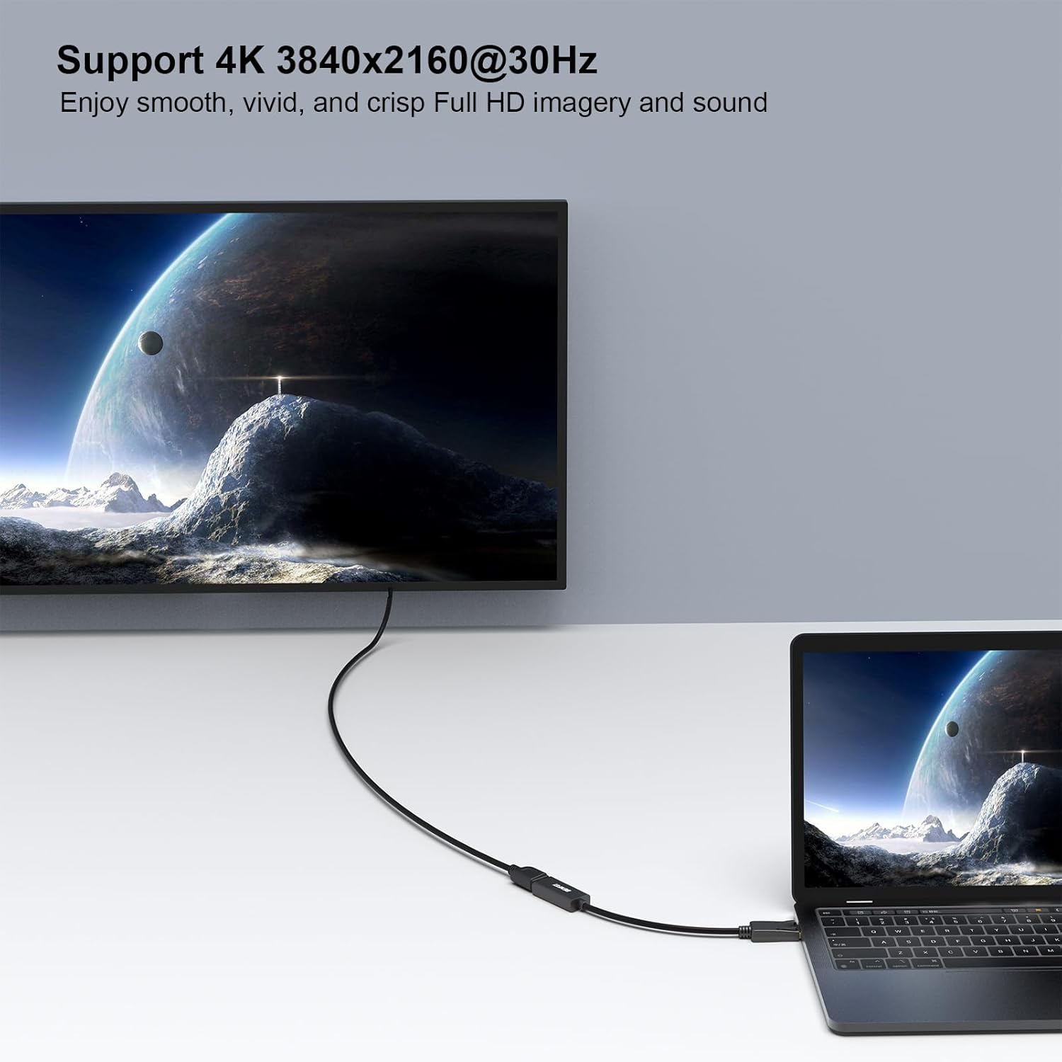 Thumbnail 4 de BENFEI 4K DisplayPort‑auf‑HDMI Adapter für Monitor
