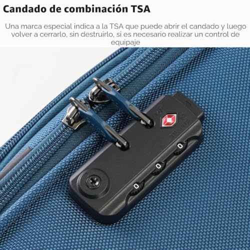 Detalle 2 de COOLIFE maleta trolley blanda de 66 cm con bolsa bandolera y cierre TSA