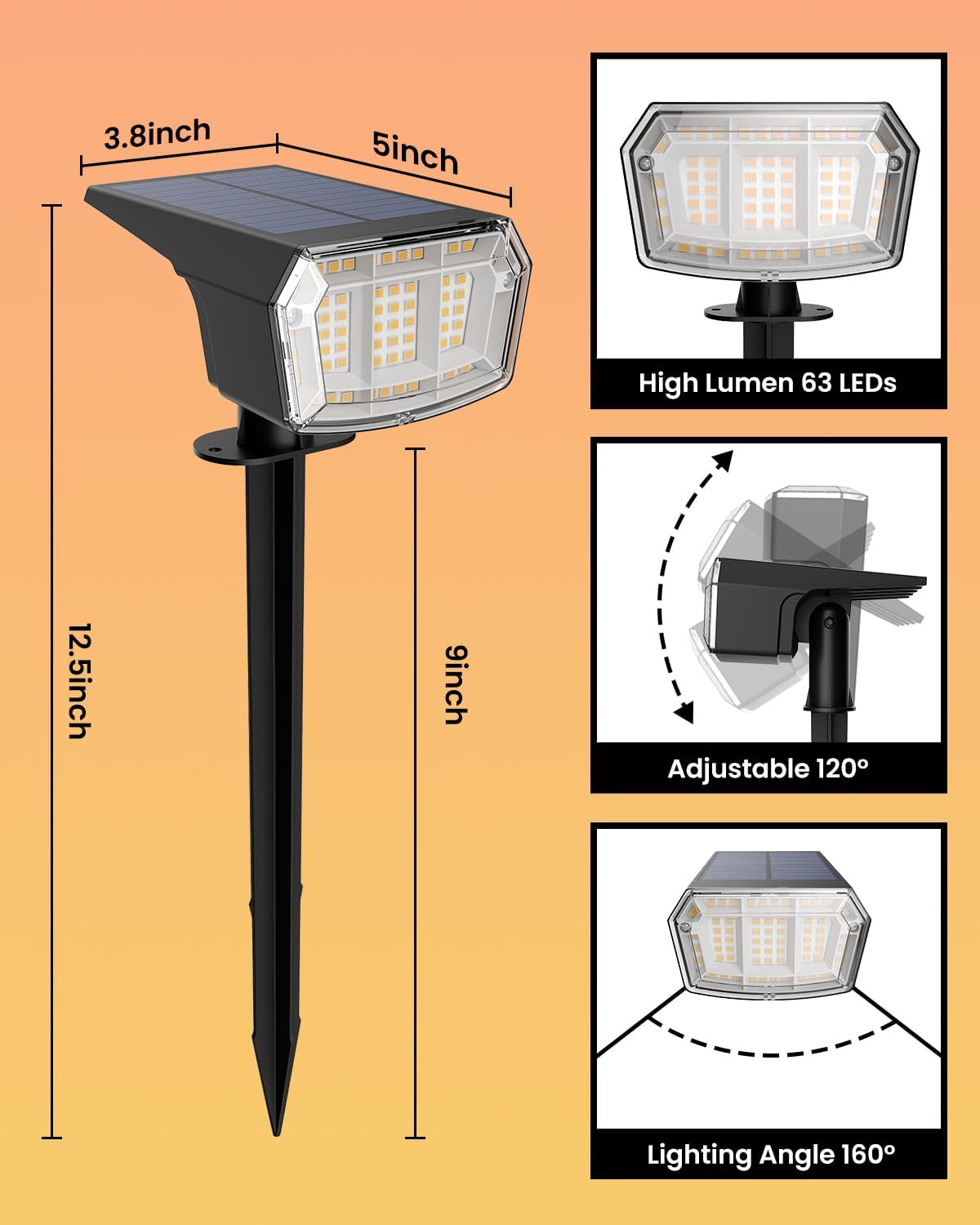 Thumbnail 6 de SYNCGLOW Solar Spotlights 10-Pack
