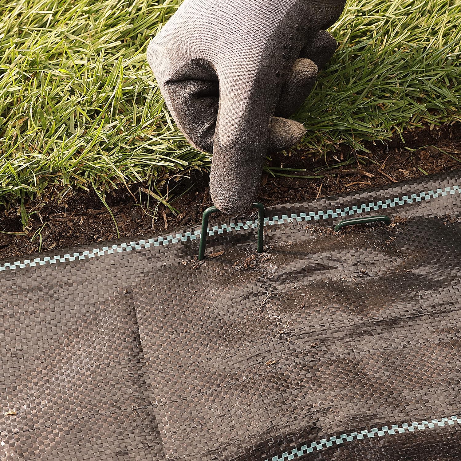 Detalle 2 de GardenMate 100 picchetti per fissaggio a terra in filo d’acciaio zincato a caldo (150 x 25 mm, filo 2,9 mm)