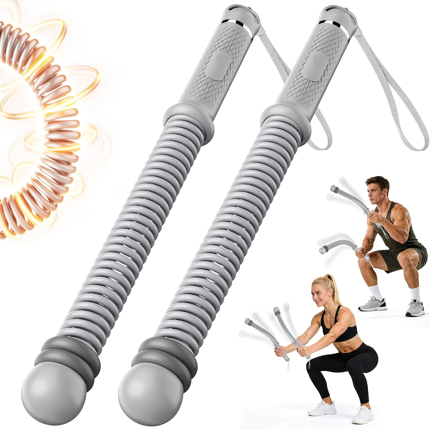 Detalle de OQLXUW Ropeless Battle Rope, Weighted Cordless Trainer with Adjustable Resistance