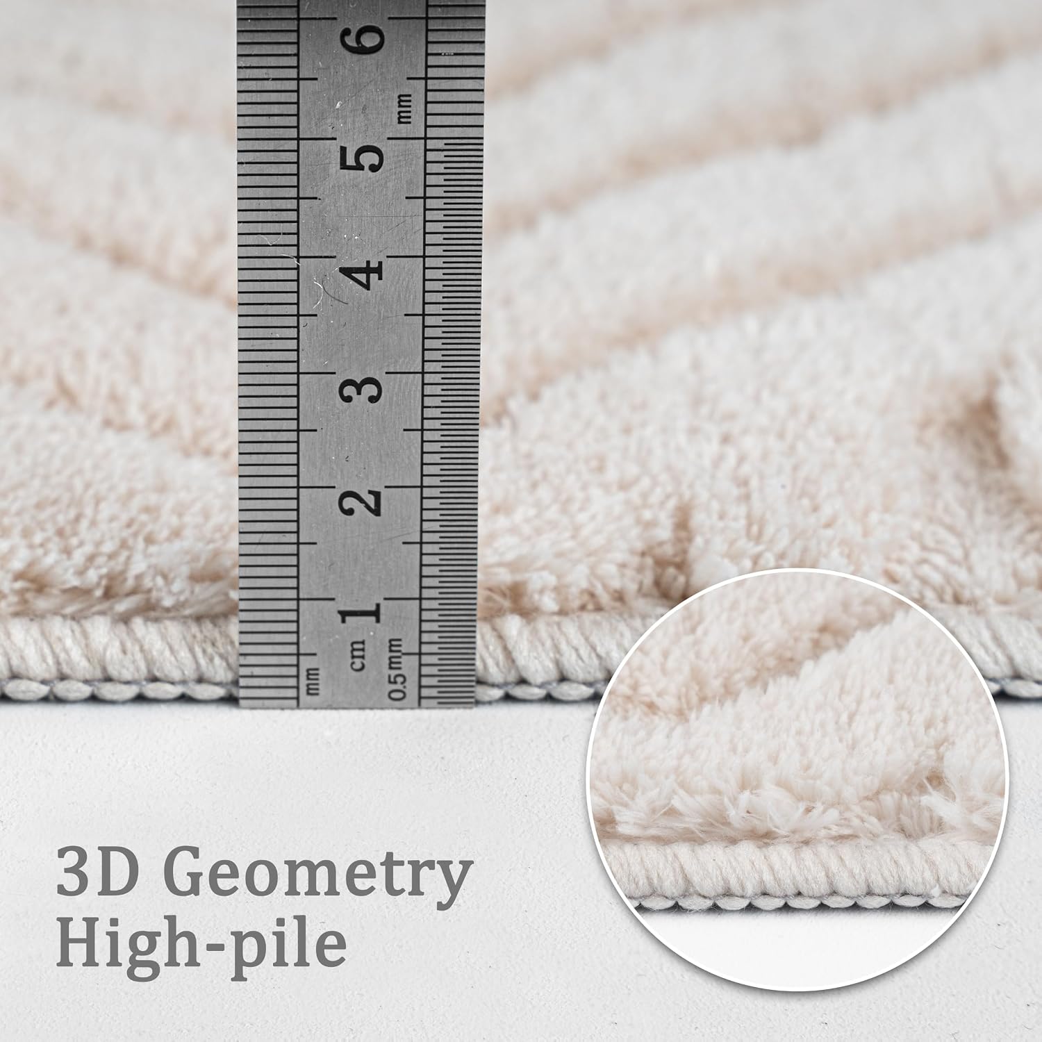 Thumbnail 4 de Capslpad 80 x 300 cm Carpet Runner, Beige, Washable and Non-Slip