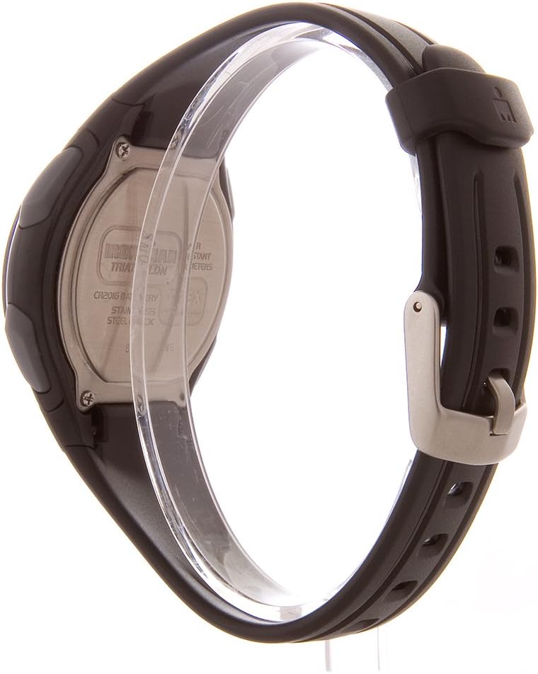 Detalle de Timex Ironman T5K608 Digitaluhr für Herren – 39 mm, Schwarz, Kunststoff-Armband