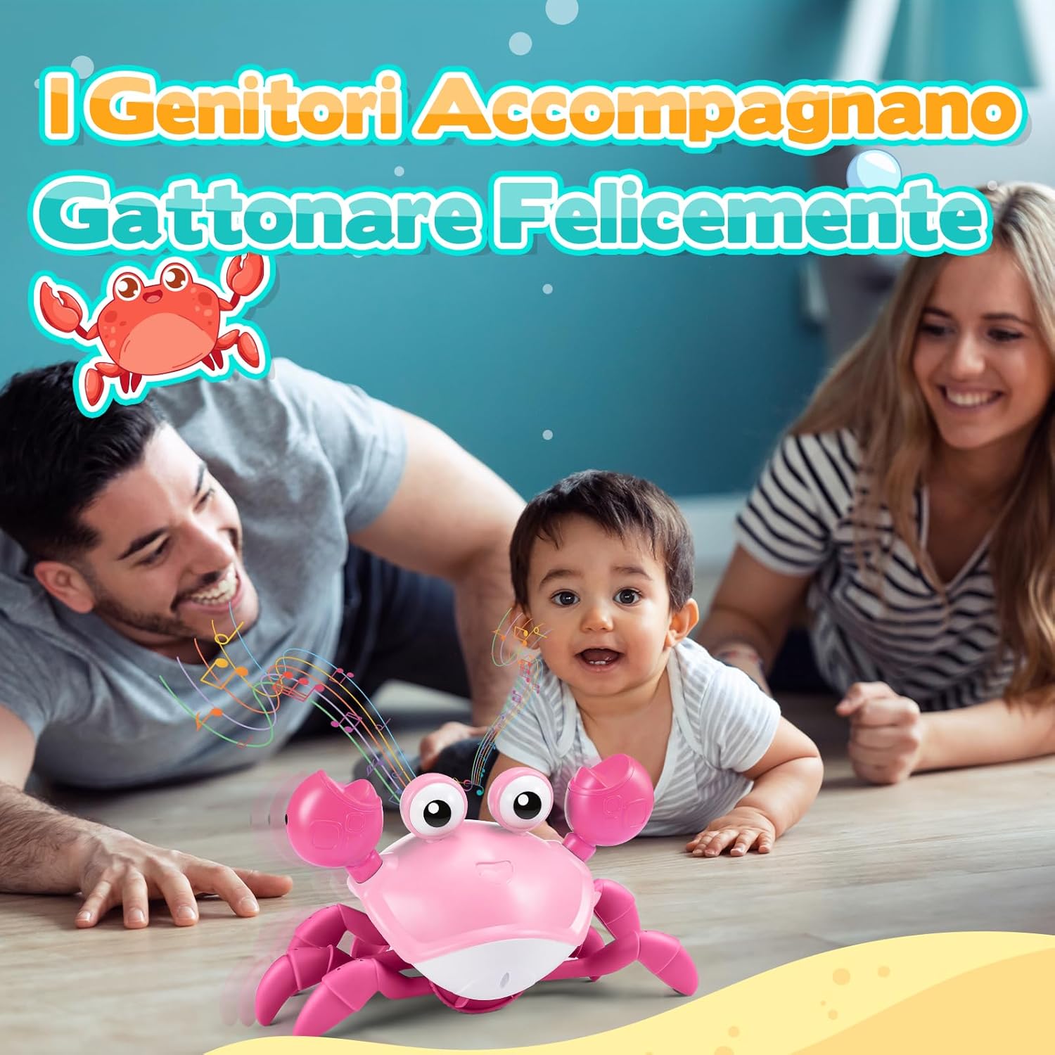 Detalle 2 de iKidiki Granchio Che Cammina, gioco baby
