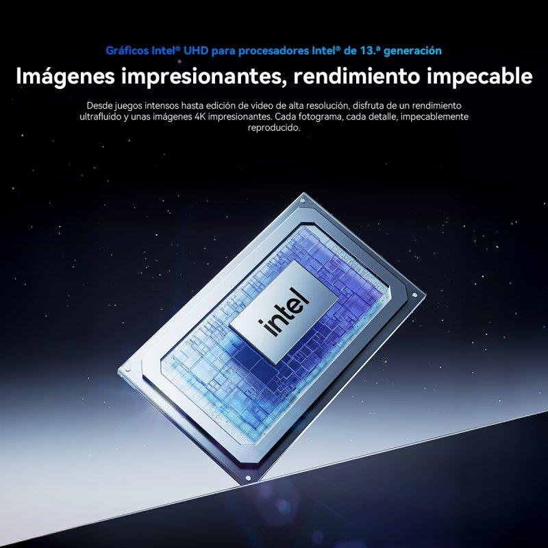 Detalle de Mini PC Blackview NEX60 con pantalla 23,8" — potencia compacta para productividad y creatividad