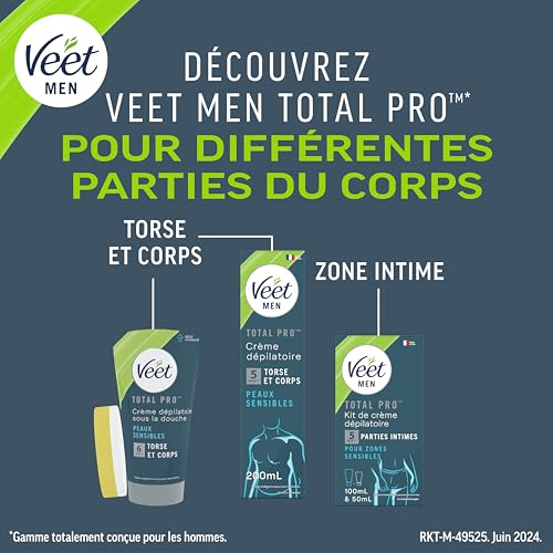 Thumbnail 7 de Veet Men Crème Dépilatoire pour Peaux Sensibles 400 ml – épilation rapide et douce