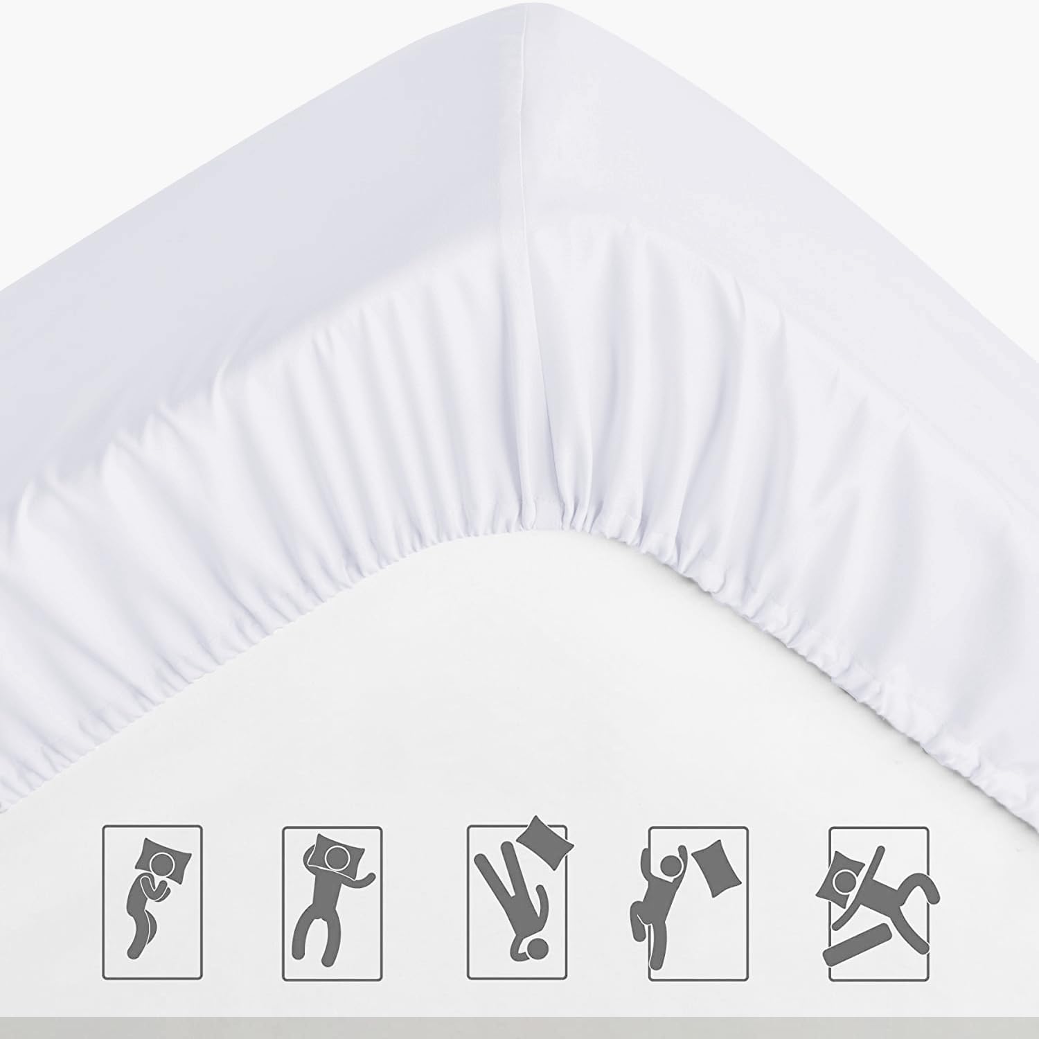 Detalle 2 de Pamposh King Size Fitted Sheets 40 cm Pocket