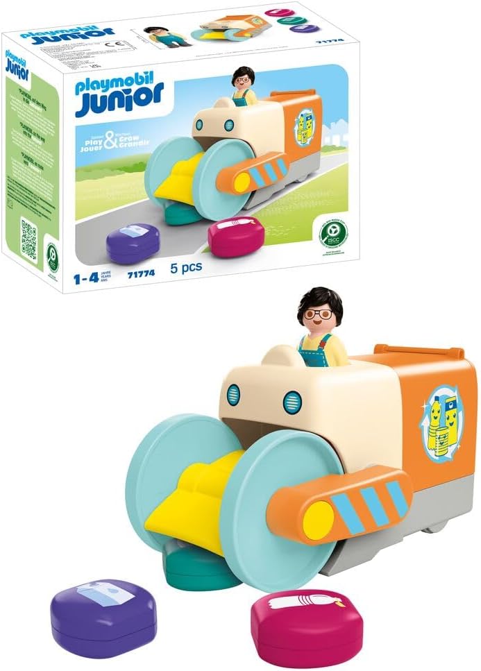 Detalle de PLAYMOBIL JUNIOR Müllsammelfahrzeug 206 mm