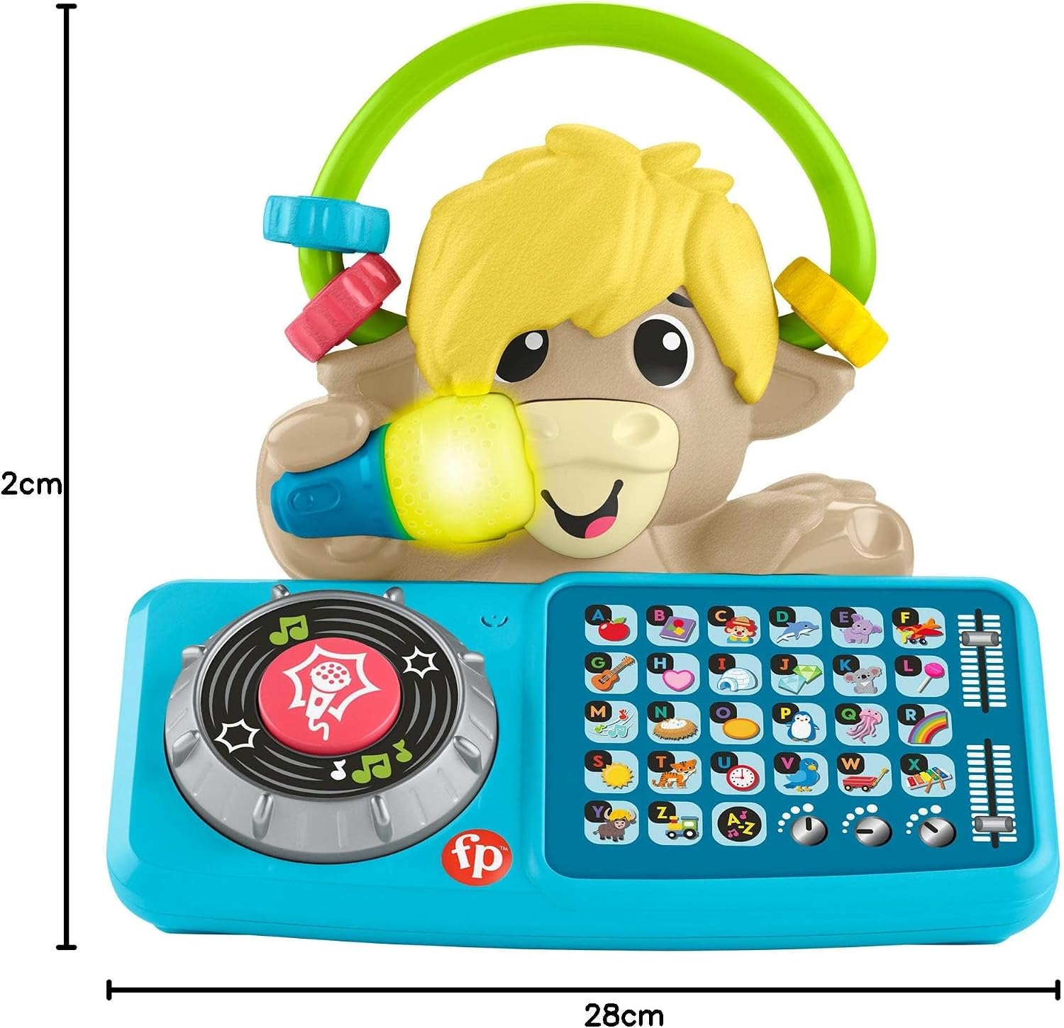 Thumbnail 6 de Fisher-Price Beat Band ABC DJ-Yak Taylor HYL30 muziekspeelgoed met licht