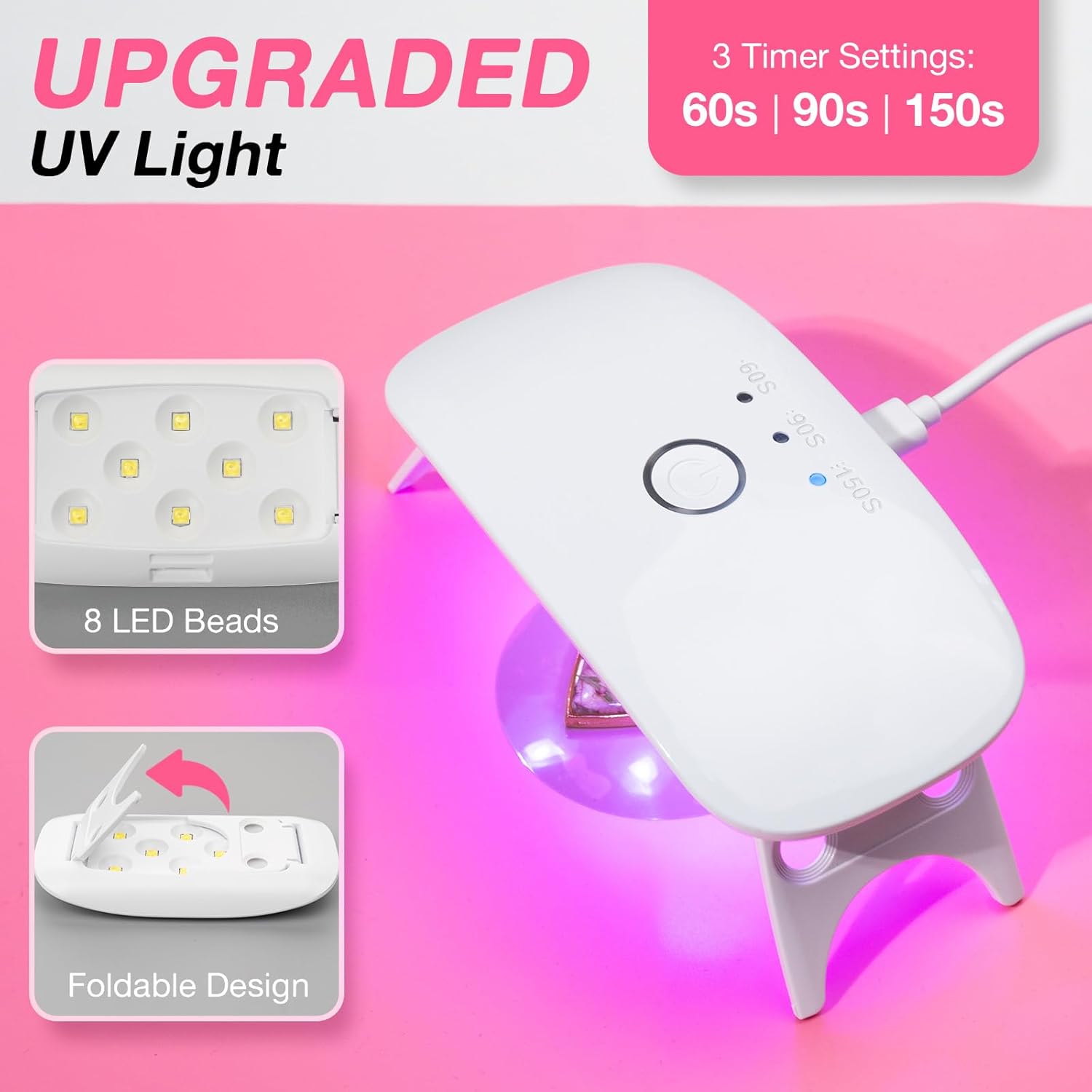 Thumbnail 3 de YIEHO 300g UV Resin Kit with Light and Moulds (starter kit for jewellery & keychains)