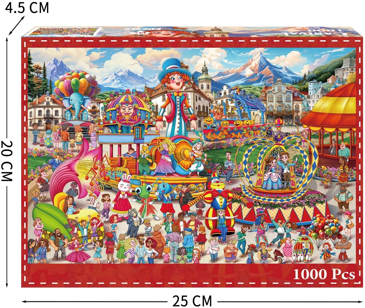 Detalle de Jigsaw Puzzles for Adults 1000 – Carnival Theme, Challenging 1000-Piece Puzzle for Relaxation and Family Fun