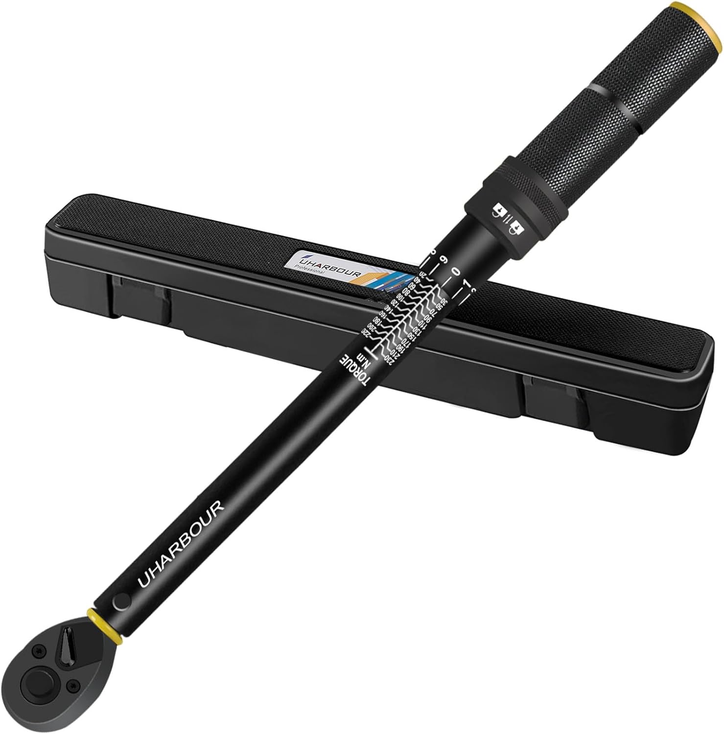 Uharbour Torque Wrench 1/2 (Dual Direction, 1 Nm steps, 72-tooth ratchet)