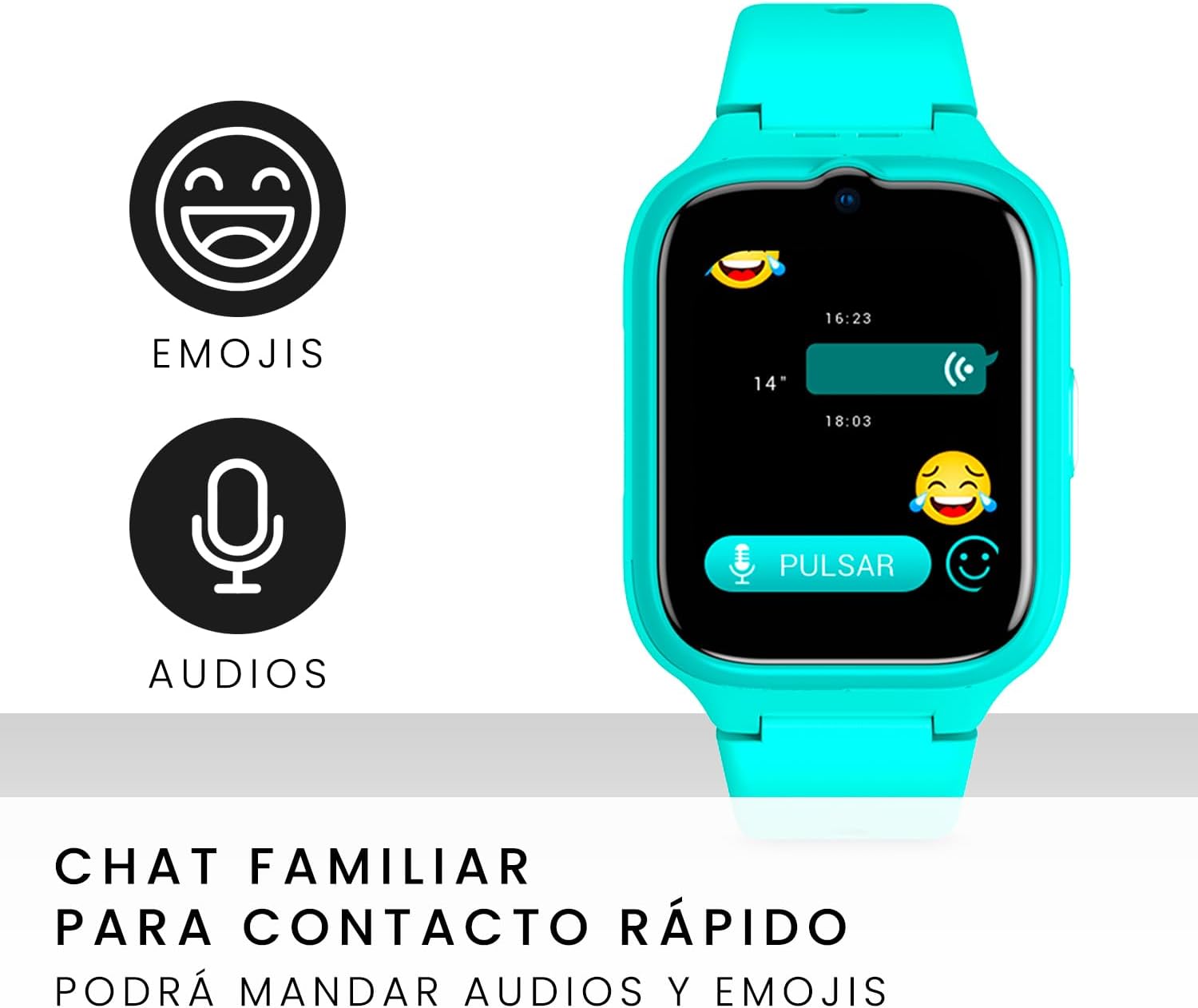 Detalle de SPC Smartee 4G Kids: reloj inteligente para niños con GPS, llamadas y videollamadas