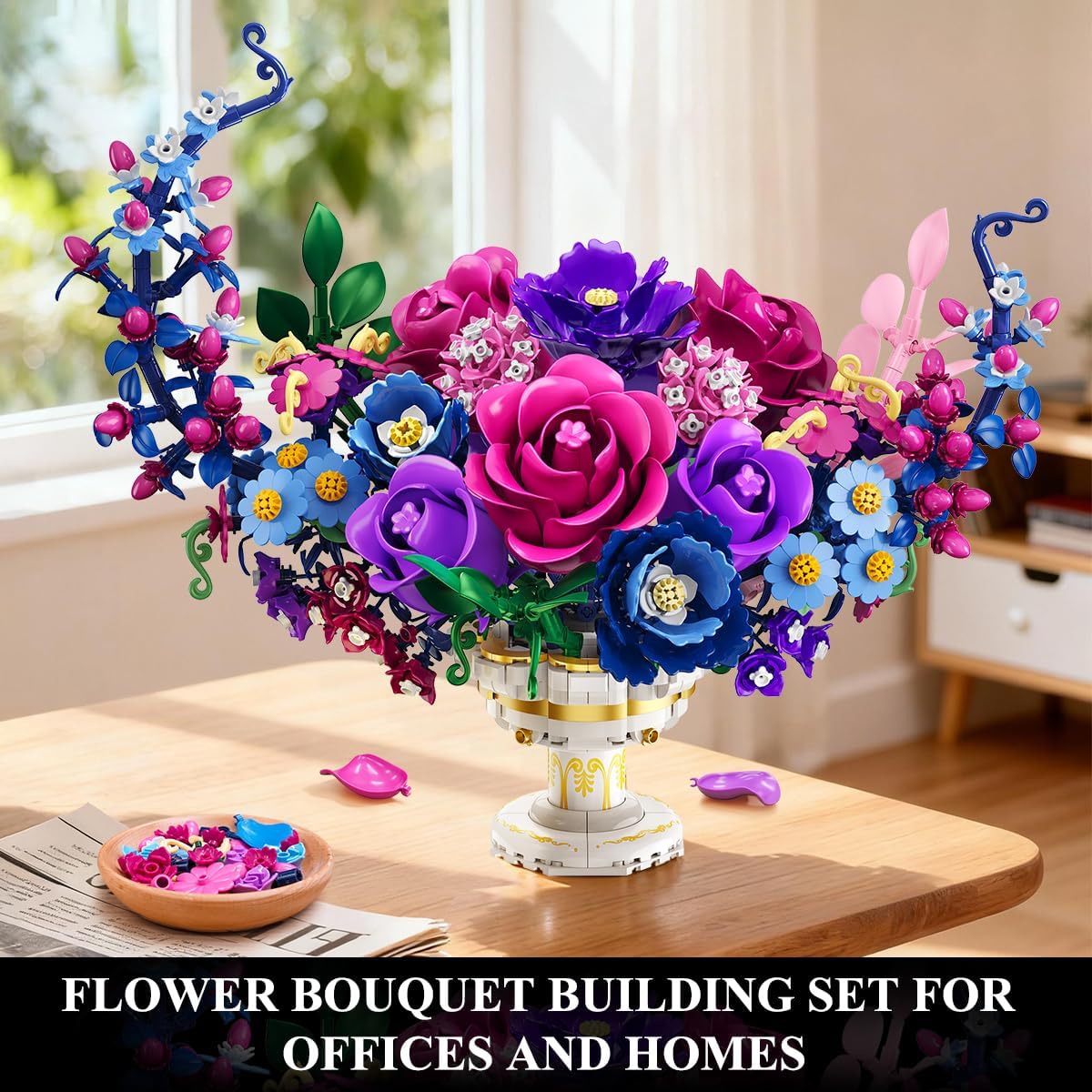 Thumbnail 1 de PLAXSOON Mond Blumen Bauspielzeugset