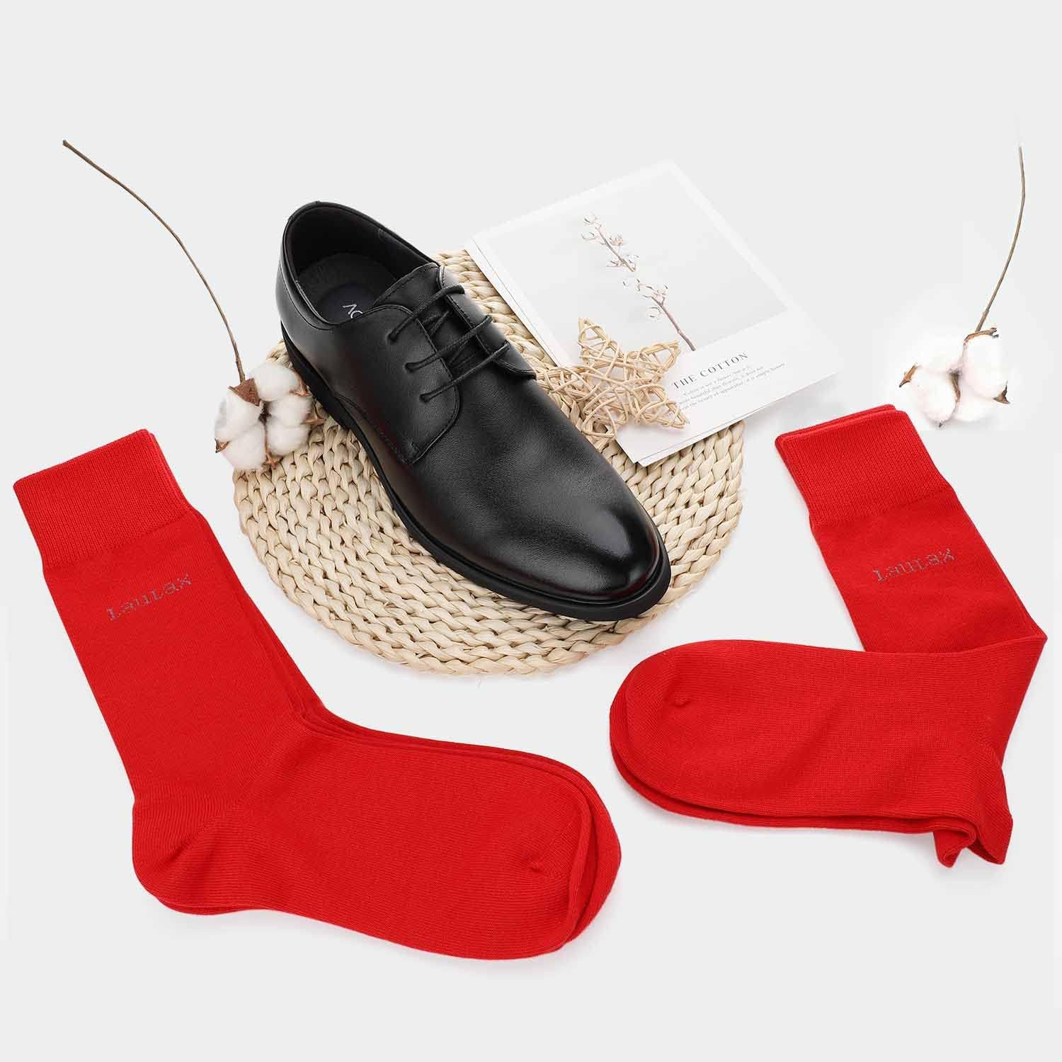 Thumbnail 5 de Laulax 4 Pairs Cotton Seamless Dress Socks