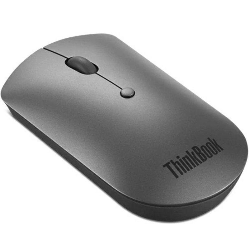 Detalle de Ratón Lenovo inalámbrico Bluetooth 2400 DPI ambidiestro gris