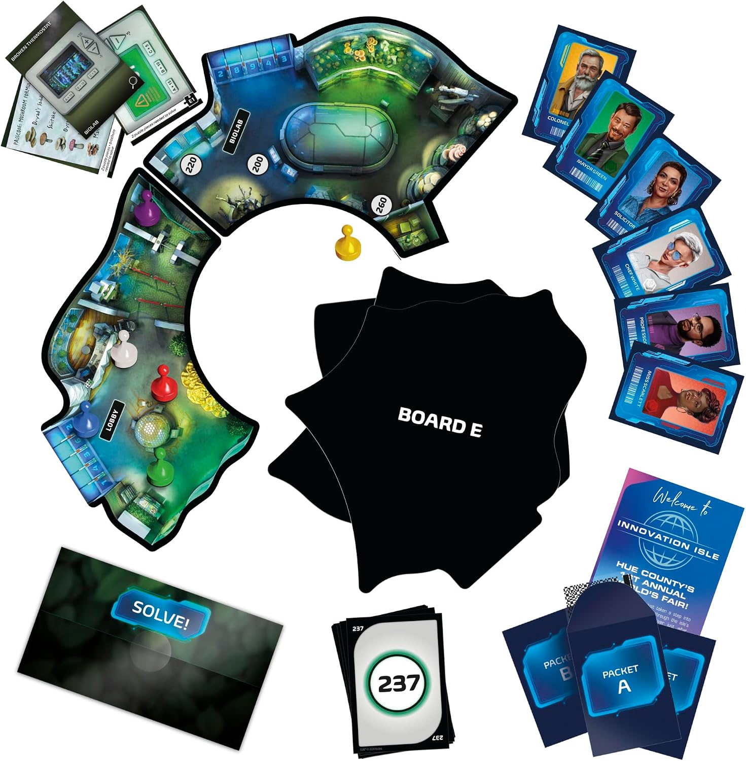 Detalle de Clue escape room game The World's Fair