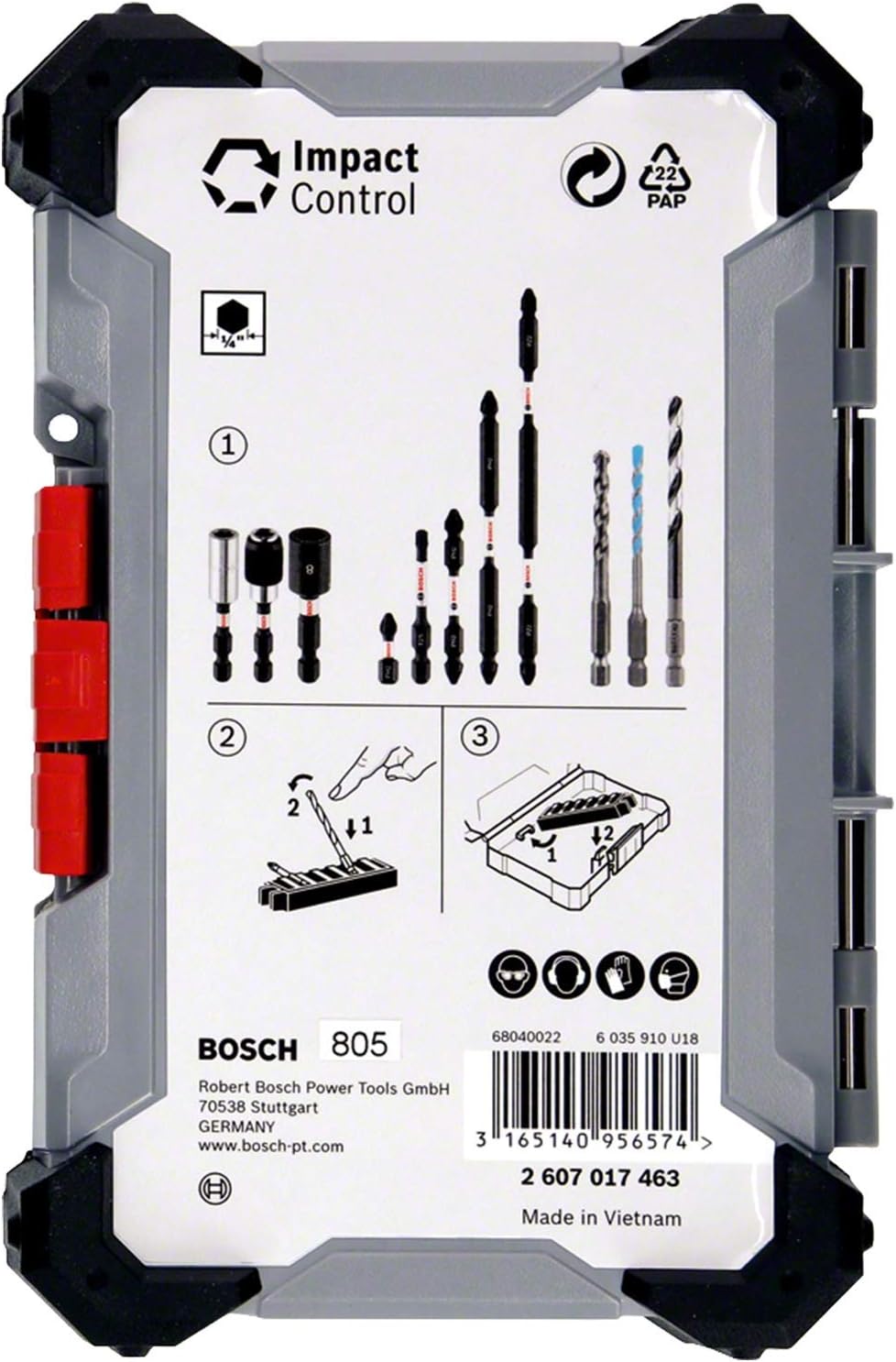 Thumbnail 1 de Bosch Accessories Kit d’embouts de tournevis 35 pièces (Pick and Click) pour perceuse-visseuse et visseuse à percussion