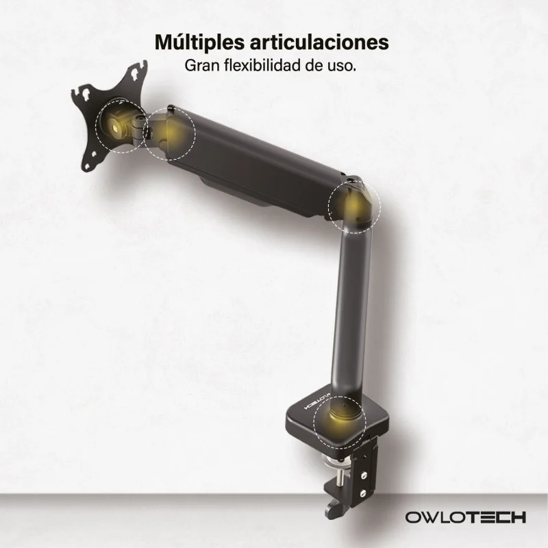 Detalle 2 de Owlotech Soporte 1 Monitor 17-32" USB HUB