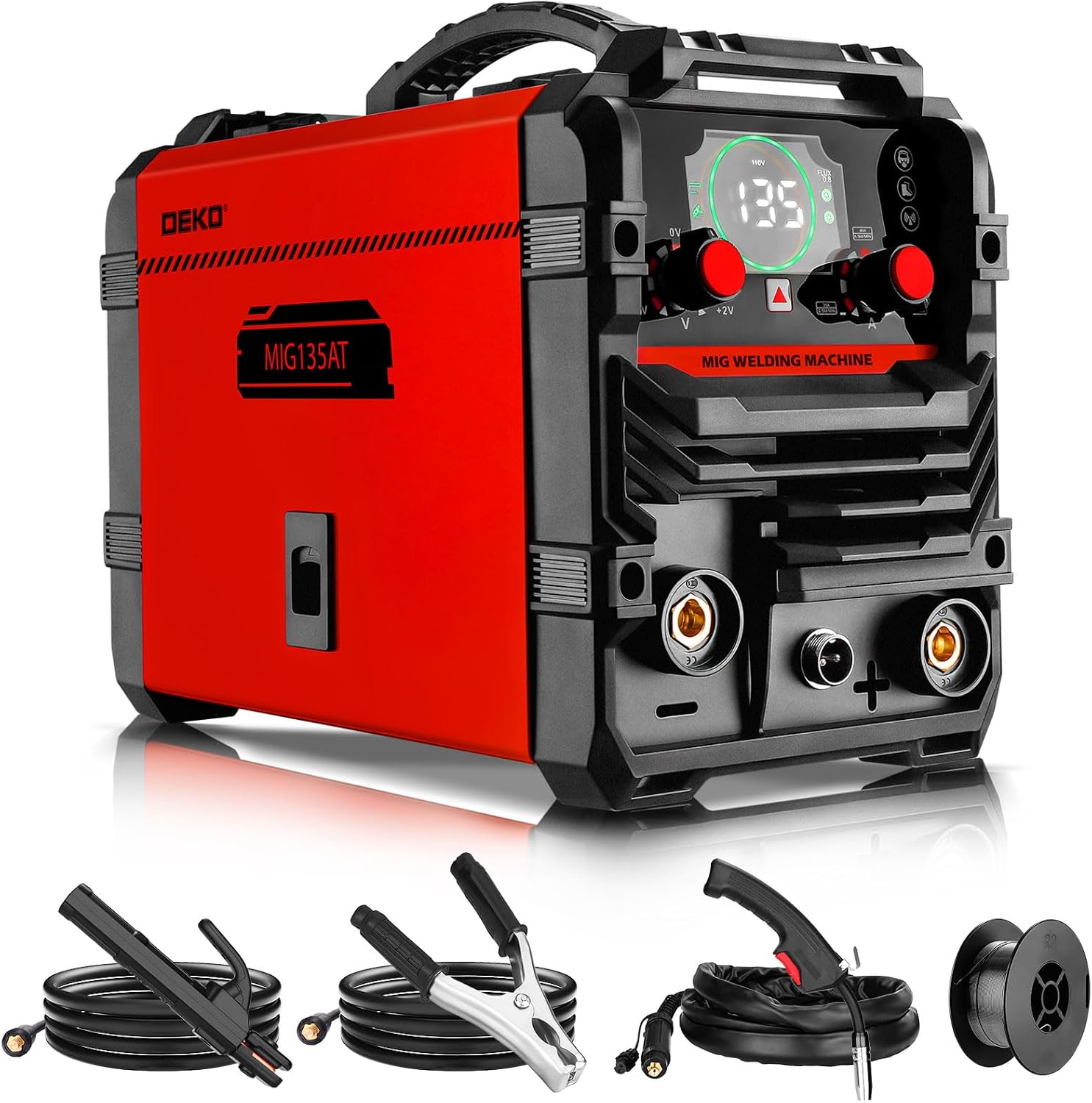 Thumbnail 6 de DEKO 220V 135A 3-in-1 Saldatrice Inverter MIG/Stick/Lift TIG: compatta, versatile e adatta al fai da te