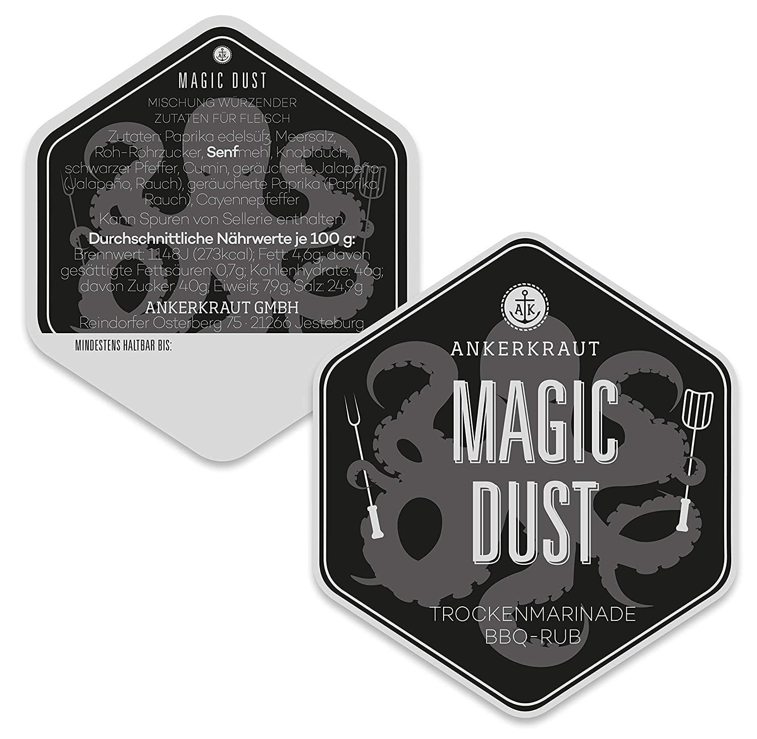 Detalle de Ankerkraut Magic Dust BBQ-Rub: Vielseitige Gewürzmischung für Fleisch, Geflügel, Gemüse & Tofu