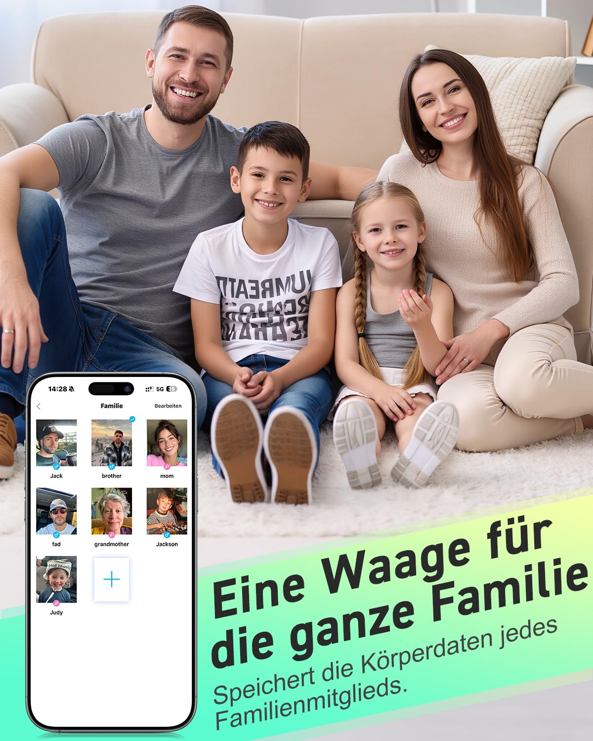 Thumbnail 3 de INSMART Personenwaage Digital 180 kg Körperfettwaage ⚖