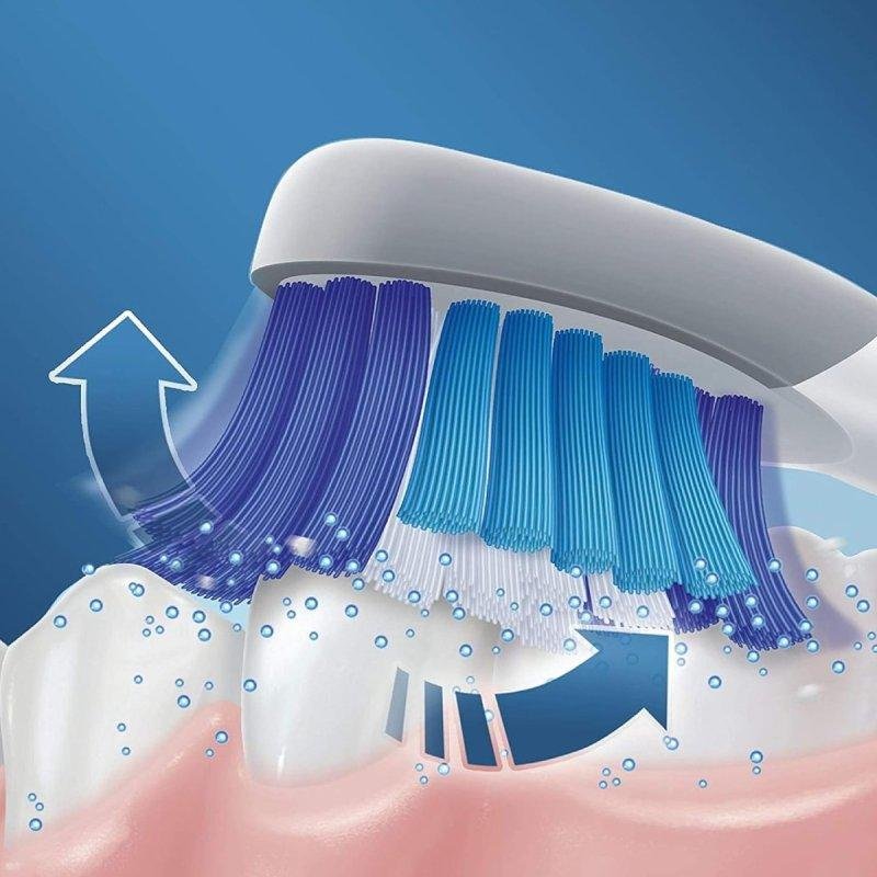 Detalle de Oral-B Pulsonic Slim Luxe 4000 Platino: cepillo sónico compacto para higiene profunda