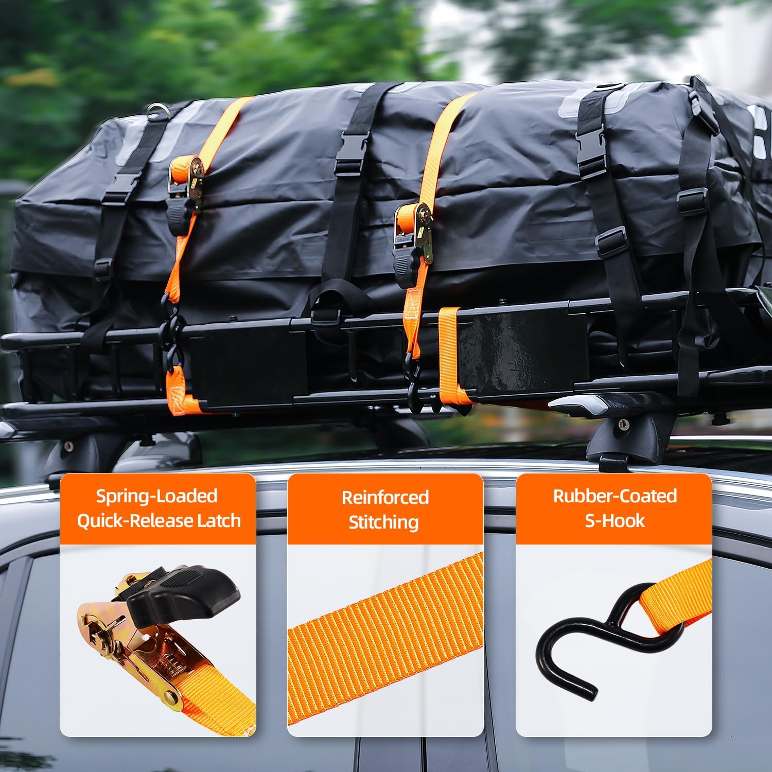 Detalle 2 de TANX Roof Cargo Basket, 51 x 36 x 5 Inches