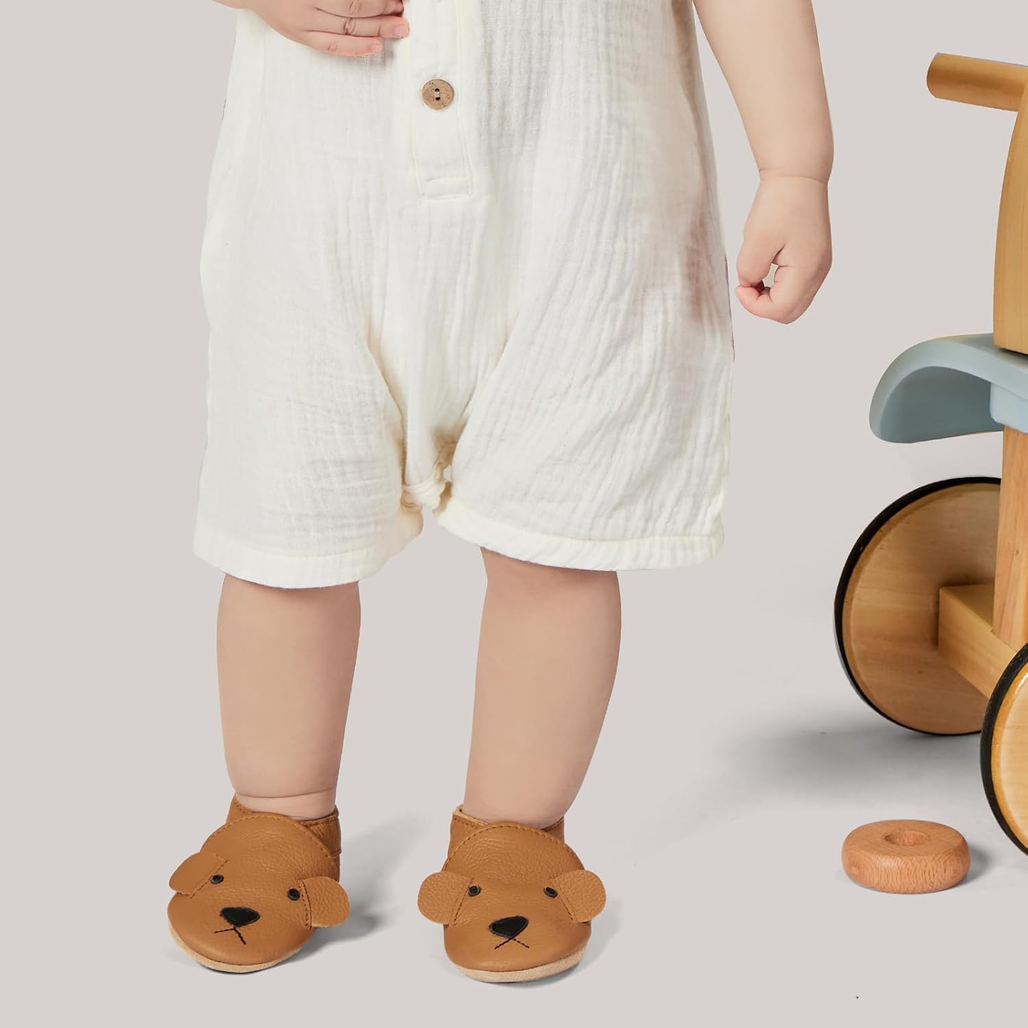 Detalle de IceUnicorn Krabbelschuhe aus Leder für Babys