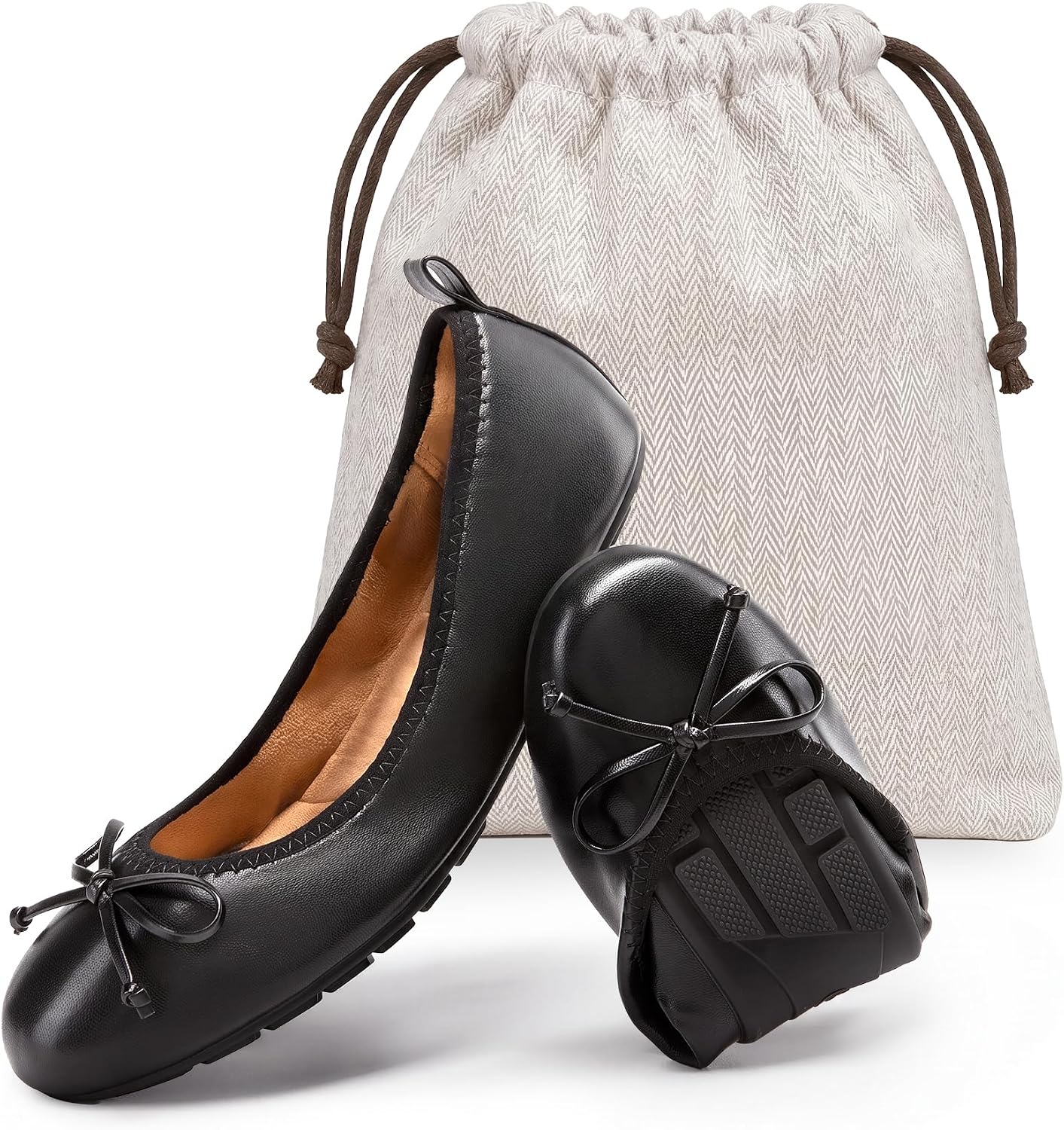Detalle de DREAM PAIRS Foldable Ballet Flats 1 Pair đź‘