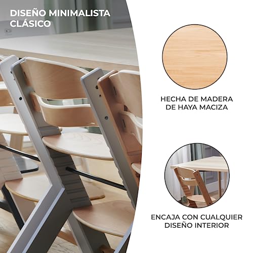 Detalle 2 de Kinderkraft ENOCK Trona evolutiva de madera
