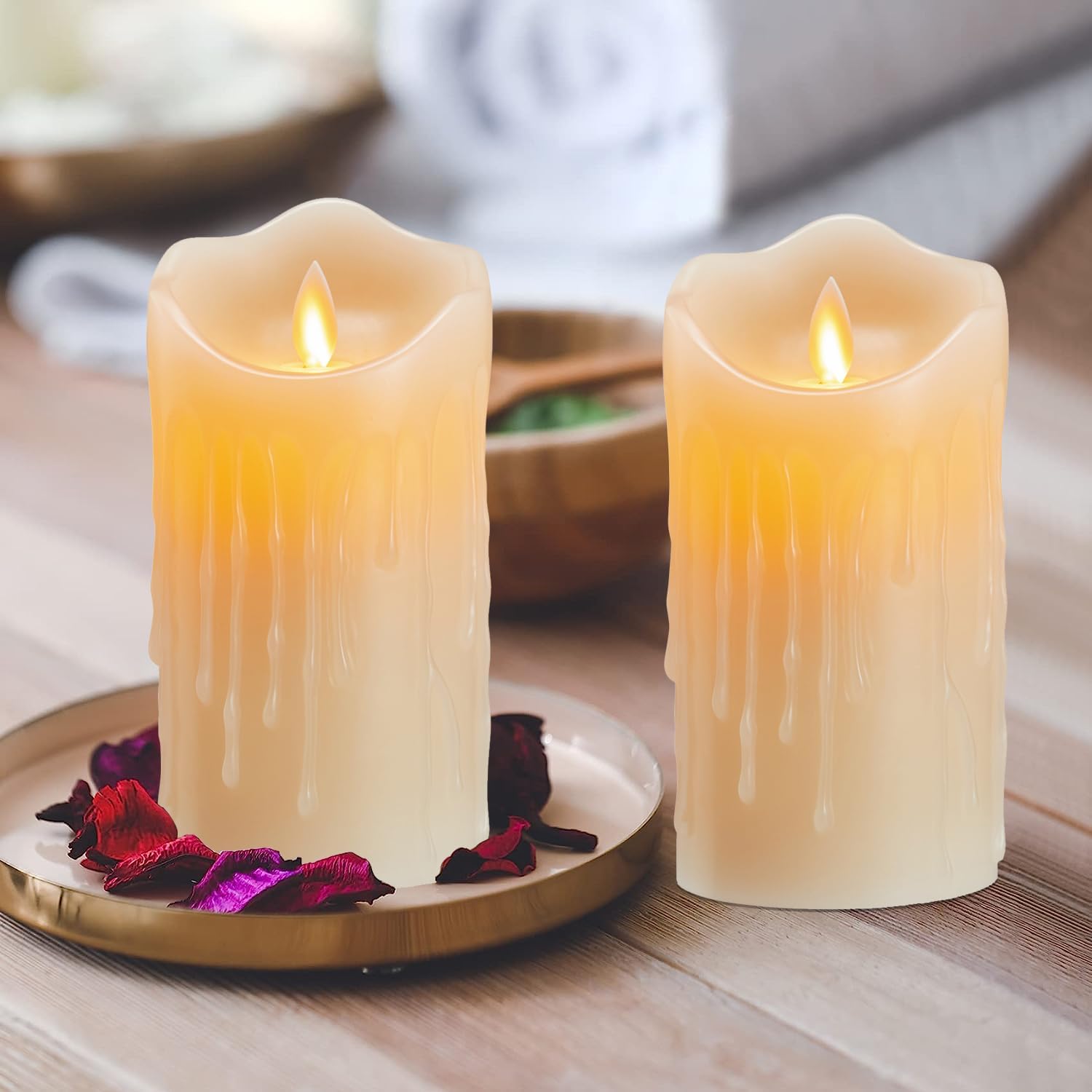 Thumbnail 6 de Koelaa Pack de 2 Velas LED Recargables 7.5x15 cm 🕯