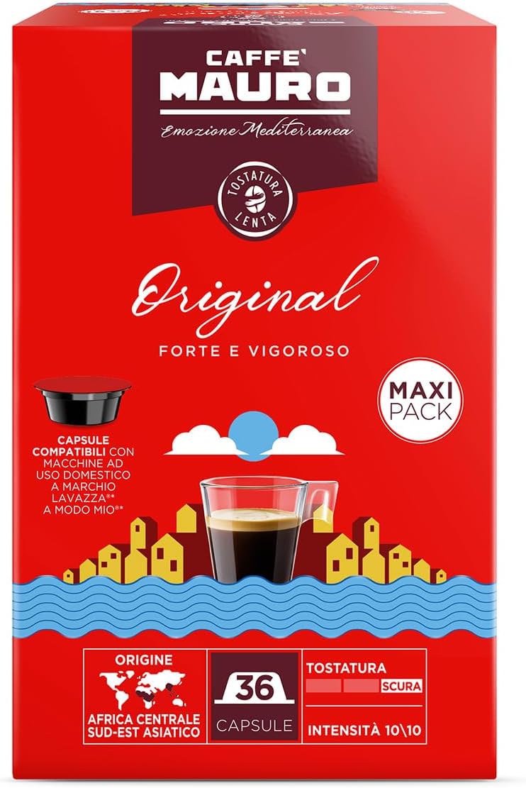 Thumbnail 4 de Caffè Mauro Torrefazione Avvolgente – Miscela Intensità 8/10, 144 Capsule compatibili Lavazza A Modo Mio