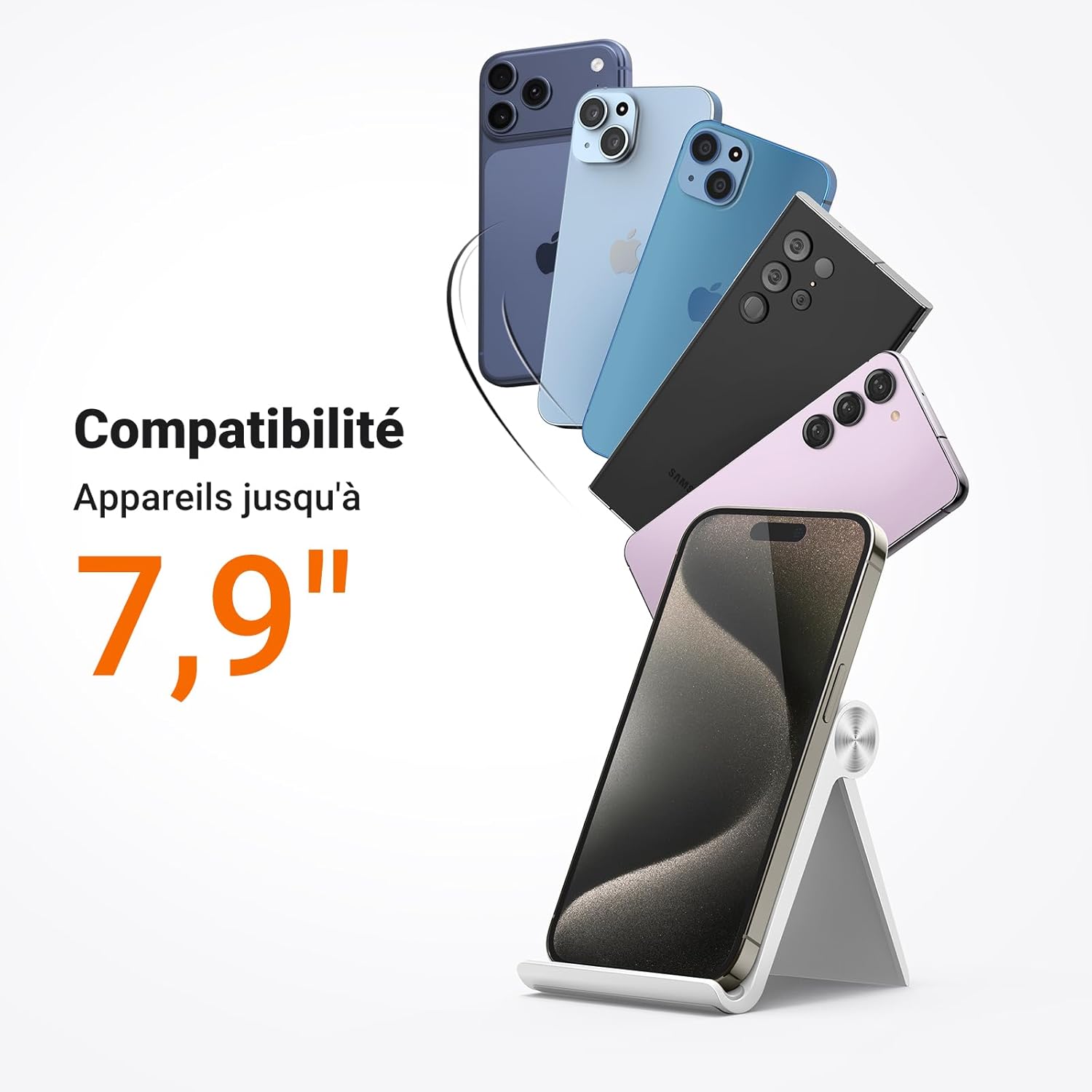 Thumbnail 6 de UGREEN Support Téléphone Bureau Réglable 9,5 cm